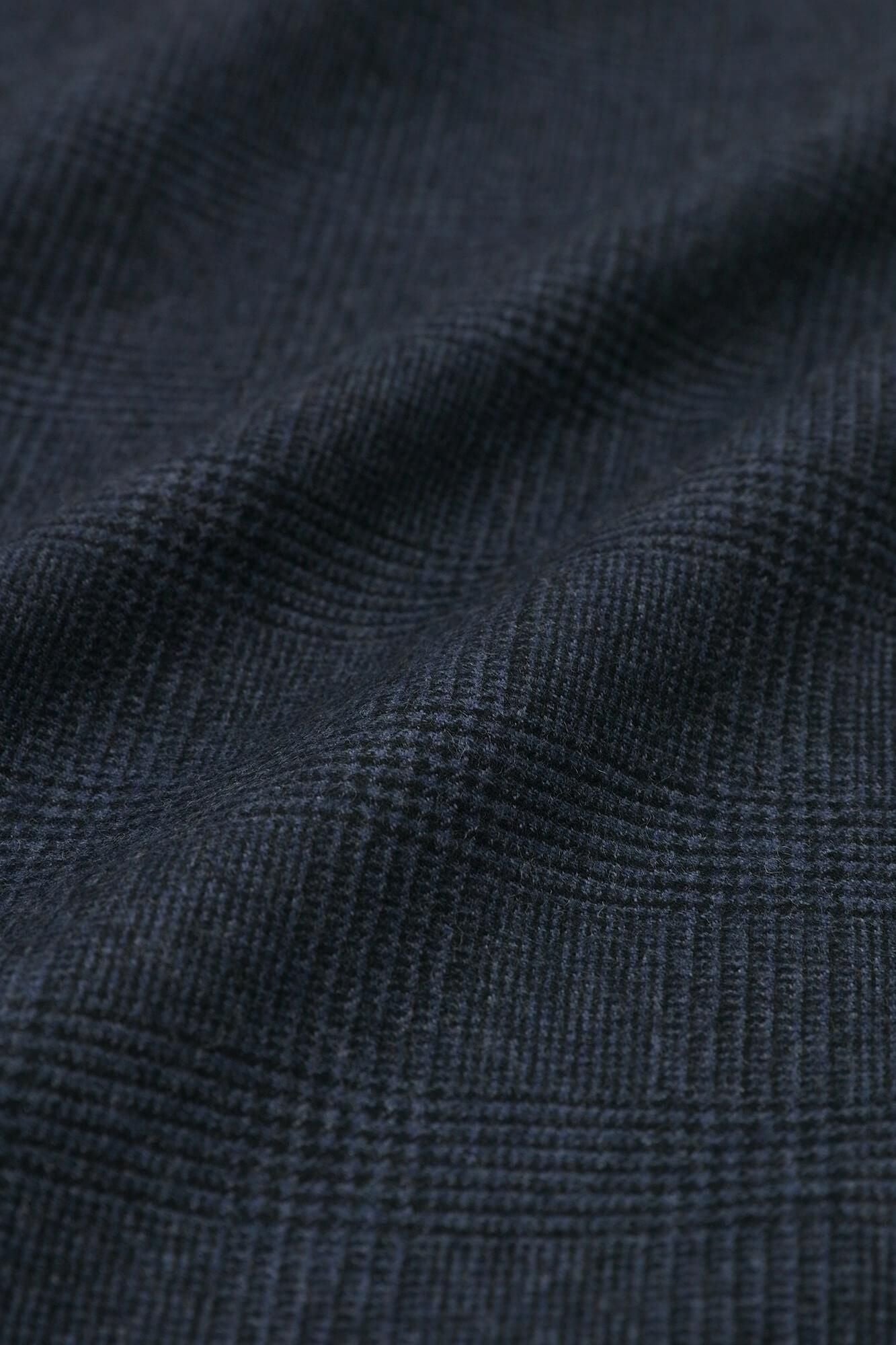 Hound Tooth Check à manches longues tuniques / marron bleu