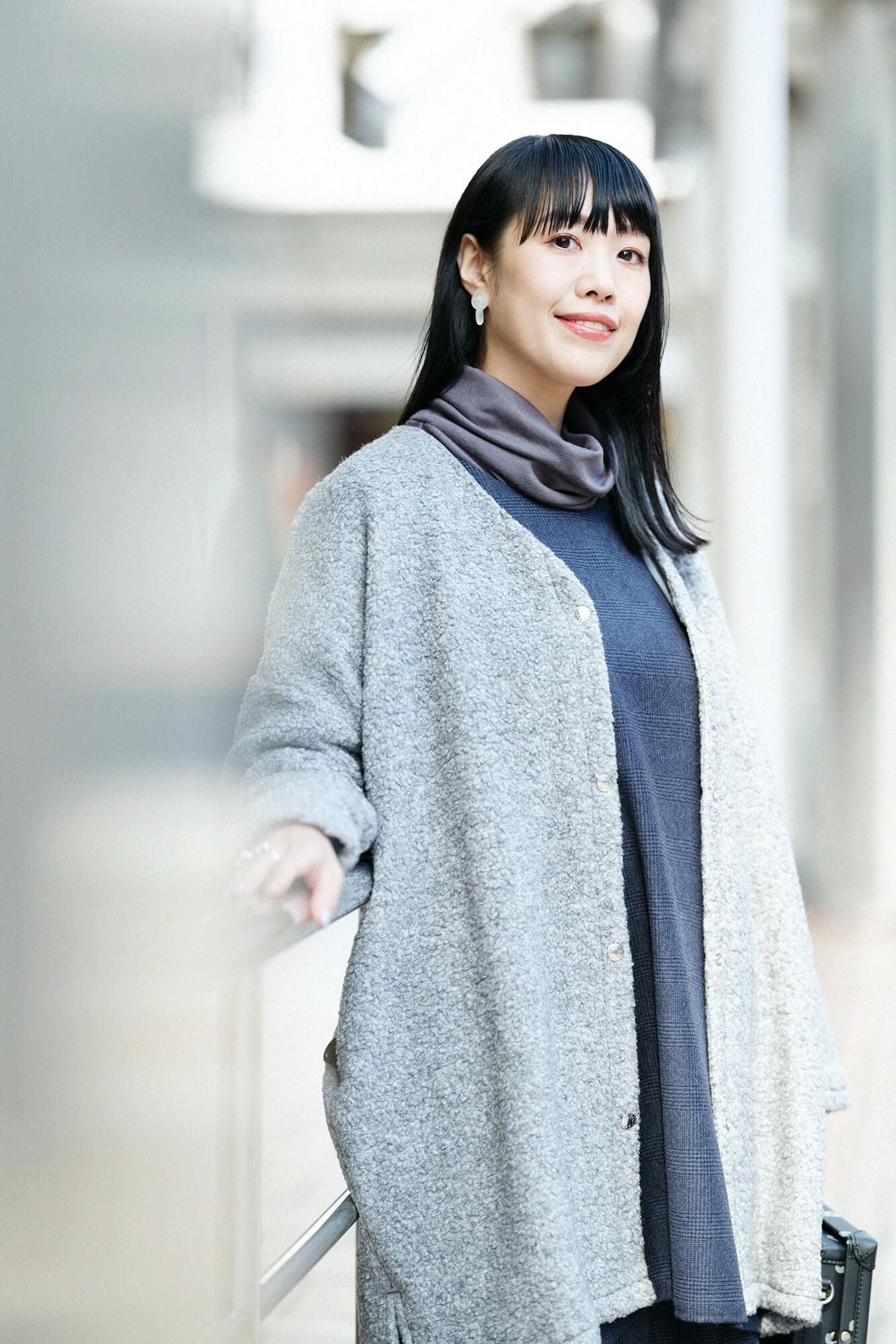 Hound Tooth Check à manches longues tuniques / marron bleu