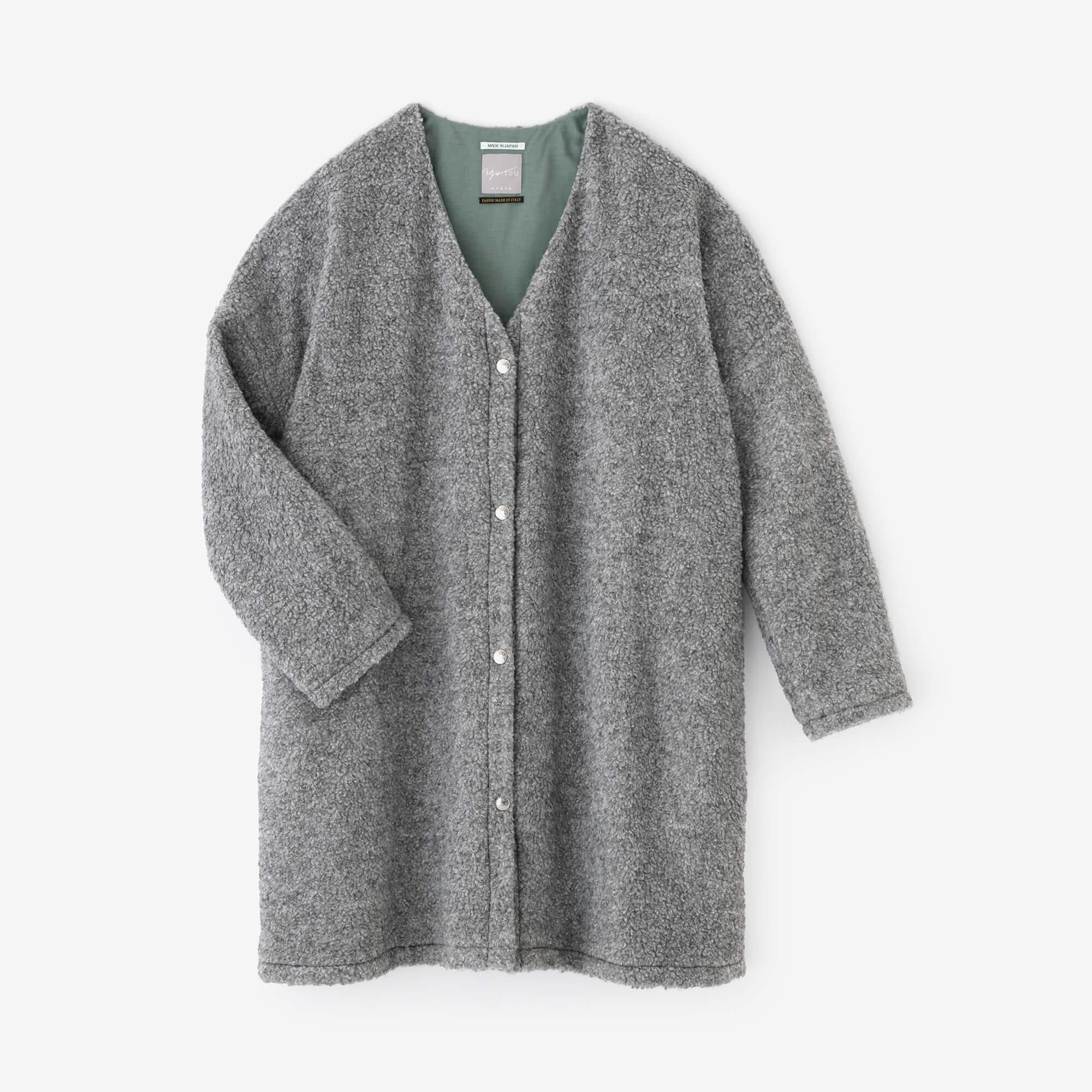 Boa italien Boa V-Neck Light Tunic Coat / Ginnezu