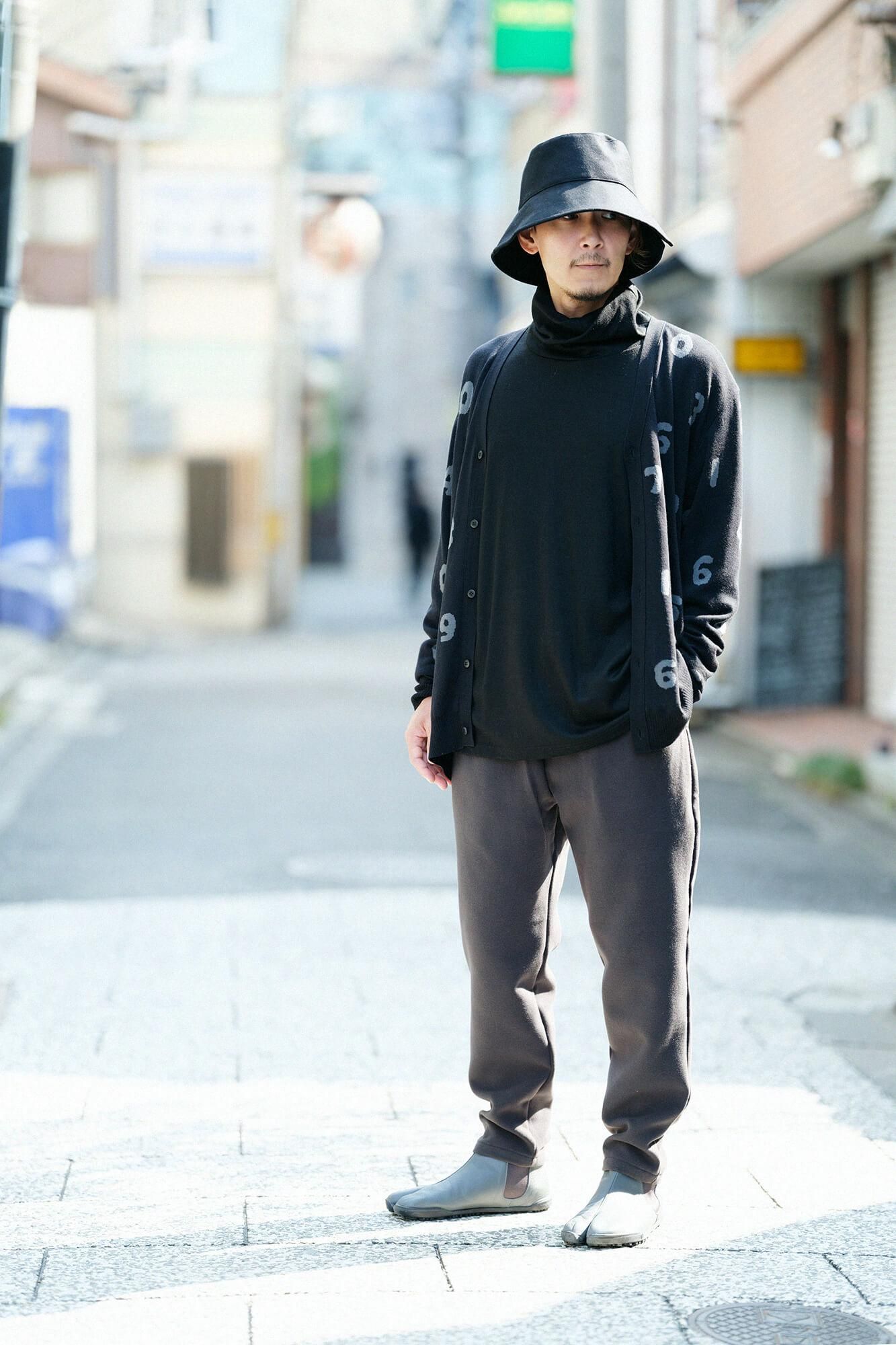 【預購】平針織 可洗羊毛 造型高領L/S長版上衣／黑色（※預計於12月9日左右發貨）