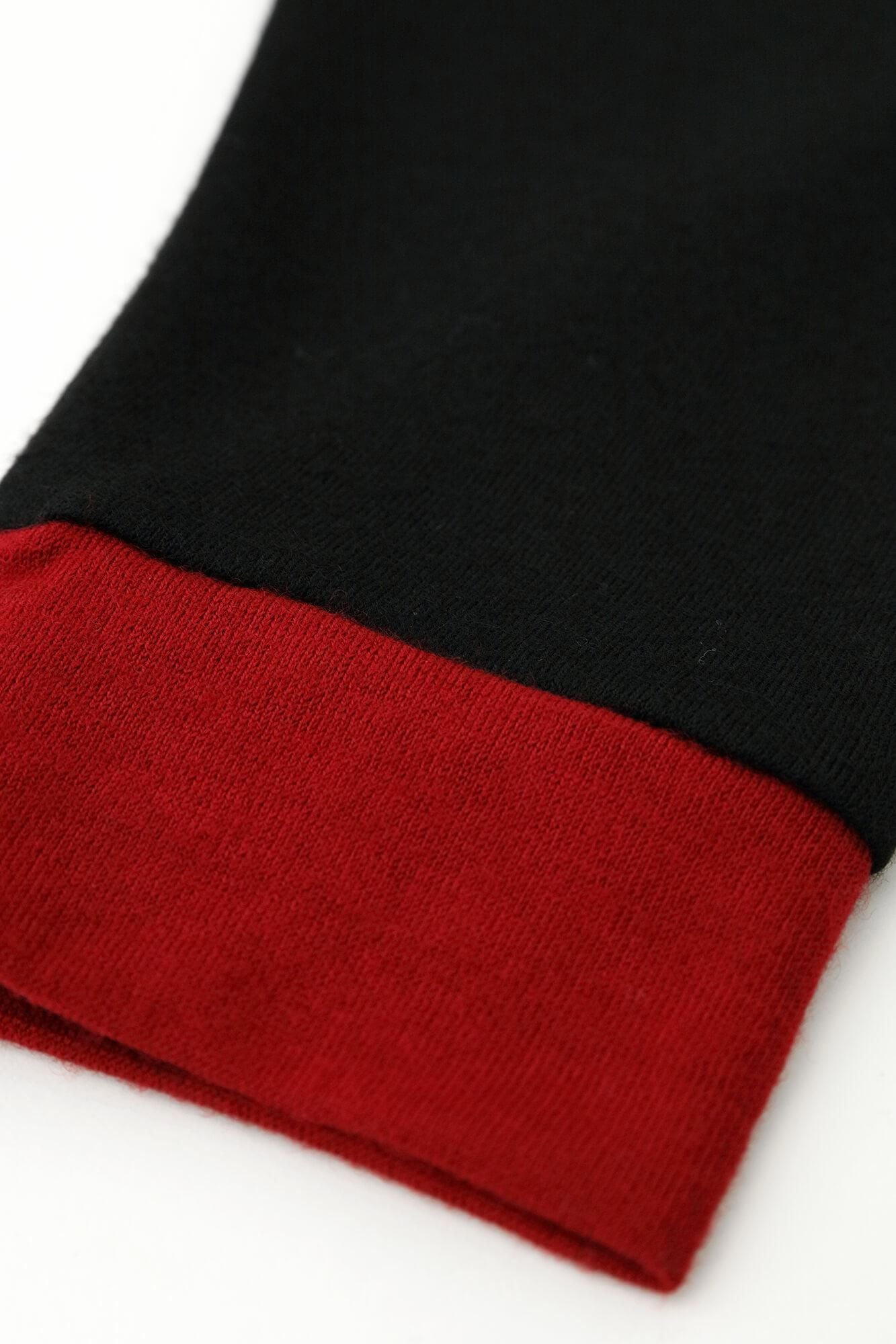 【預購】平針織 可洗羊毛 造型高領L/S長版上衣／黑色（※預計於12月9日左右發貨）