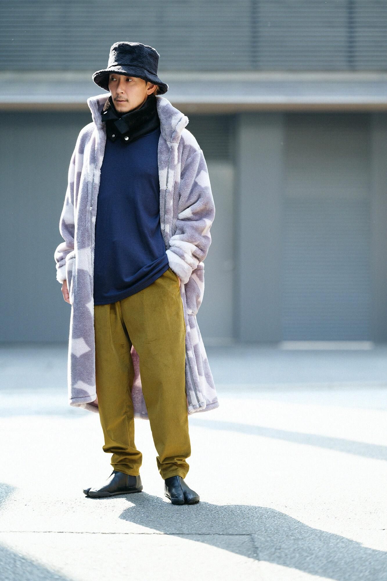 【Pre-order】Washable Plain Stitch Wool Twist Turtle Neck Tunic L/S／Dark Navy（※Scheduled to be shipped around Dec 9）