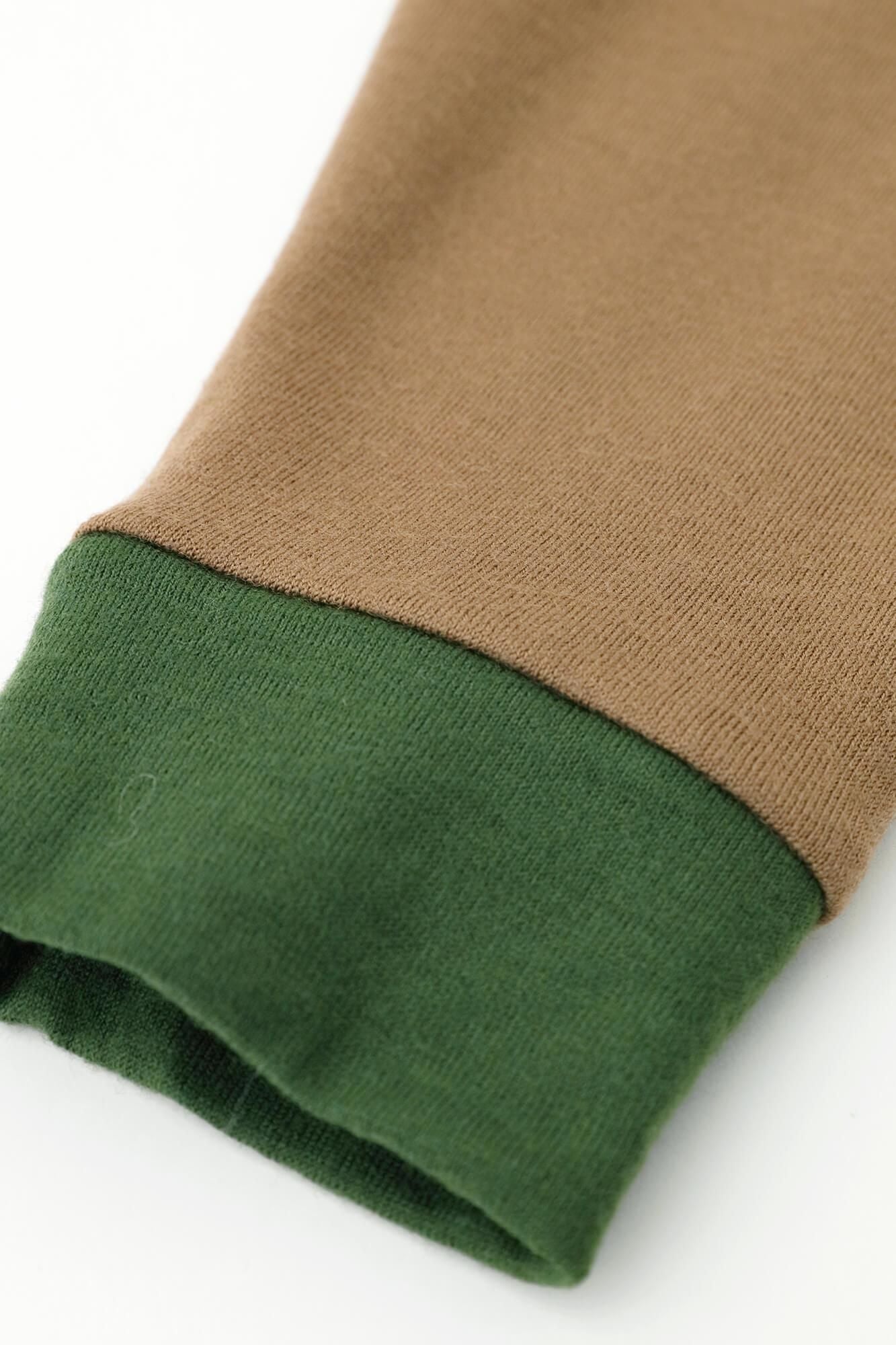 【預購】平針織 可洗羊毛 造型高領L/S長版上衣／淺棕色（※預計於12月9日左右發貨）