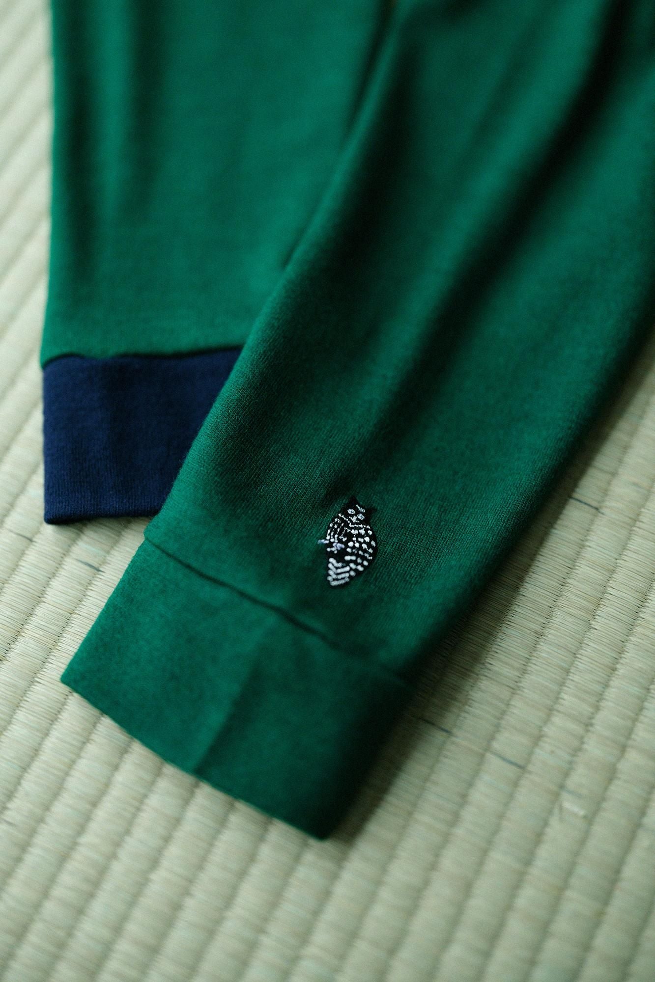 【預購】平針織 可洗羊毛 造型高領L/S長版上衣／千歲綠色（※預計於12月9日左右發貨）