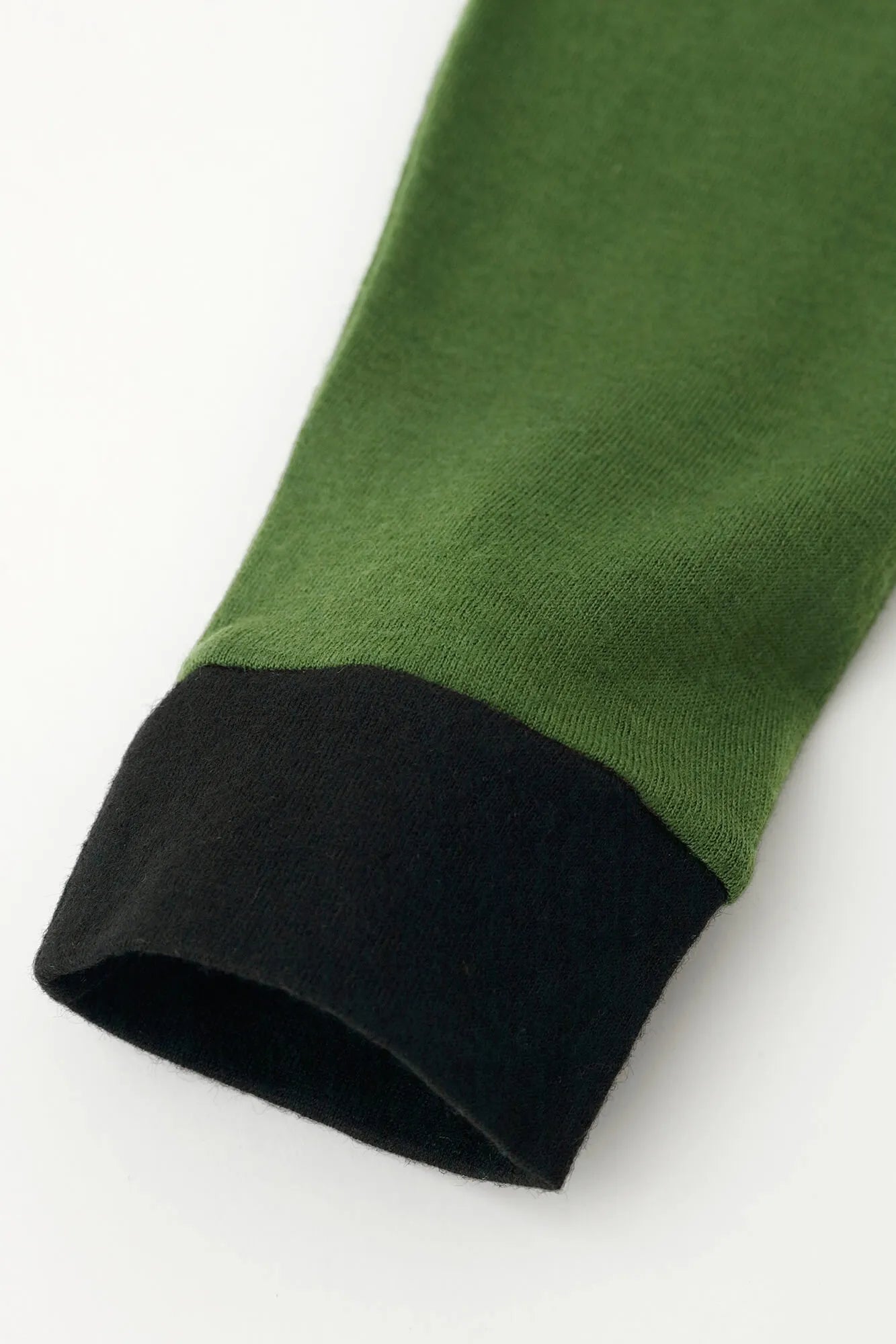 【預購】平針織 可洗羊毛 造型高領L/S長版上衣／橄欖綠（※預計於12月9日左右發貨）