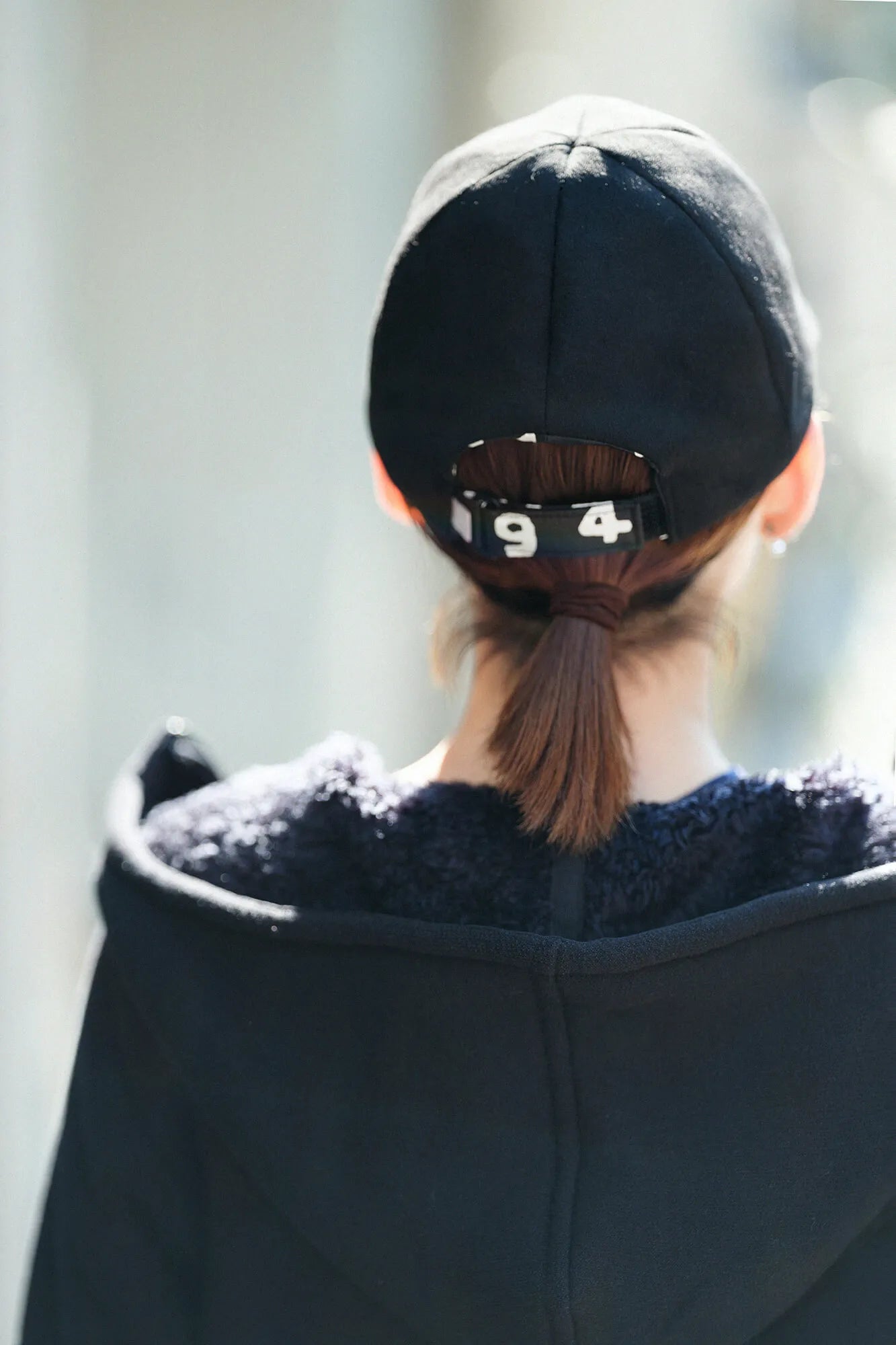 フェイクヌバック キャップ／ブラック×SO-SU-U昆（こん）