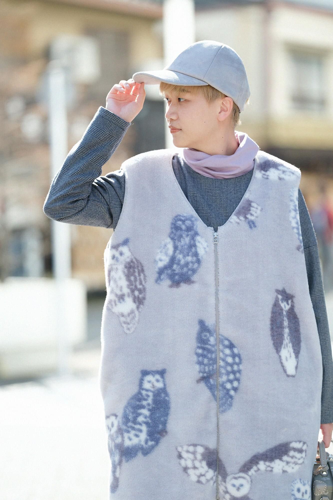 【預購】仿麂皮 鴨舌帽／玫瑰灰×SO-SU-U十數 昆（※預計於12月9日左右發貨）