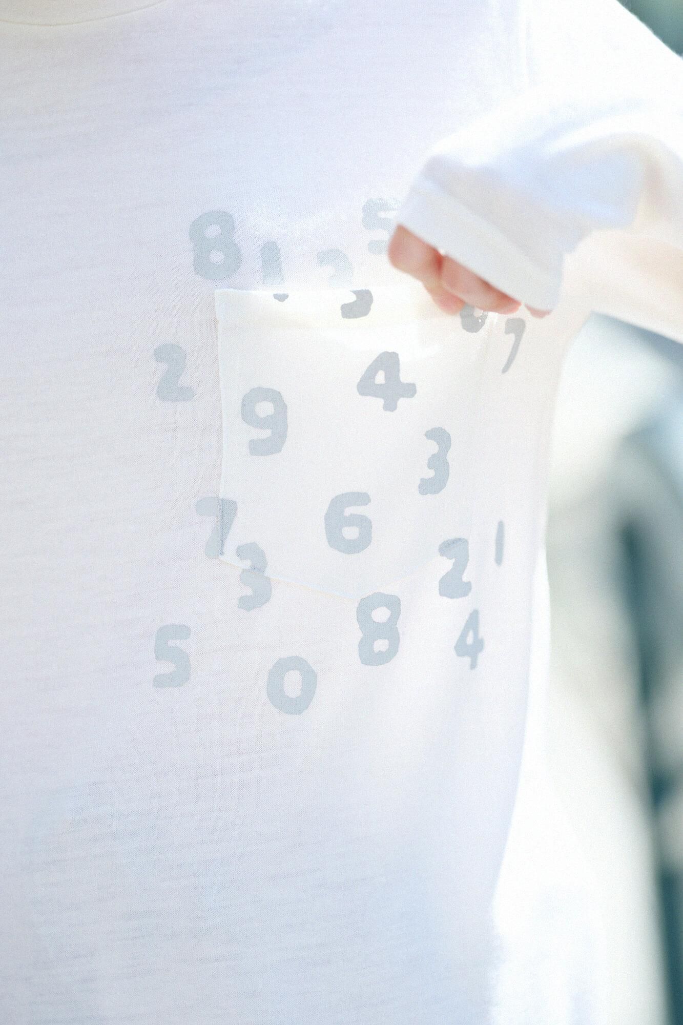 ウォッシャブルウール天竺 長袖ポケットTシャツ／鳥の子色（とりのこいろ）