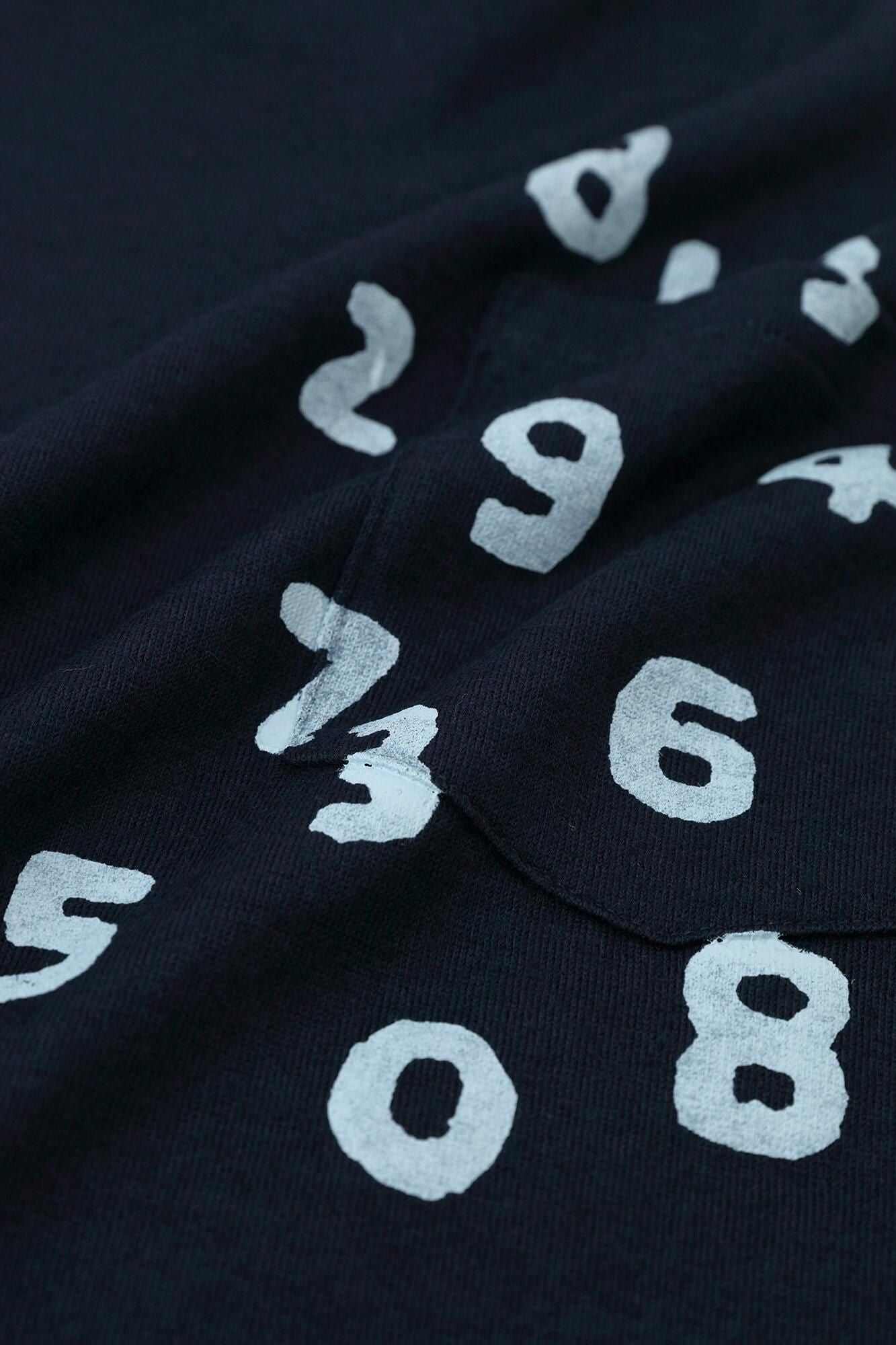 ウォッシャブルウール天竺 長袖ポケットTシャツ／深紺（しんこん）