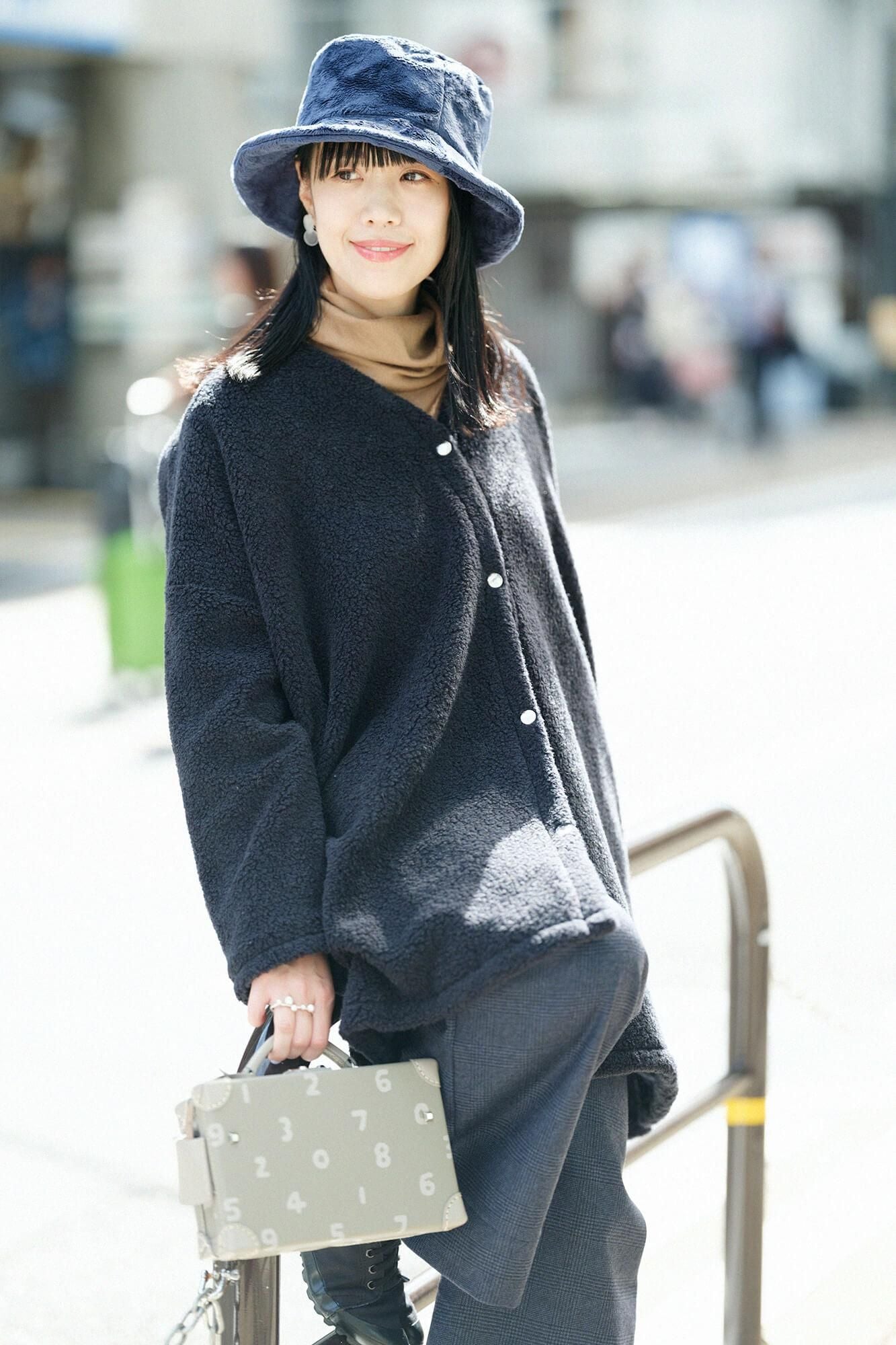 ボアハット／濃紺（のうこん）×SO-SU-U昆（こん）