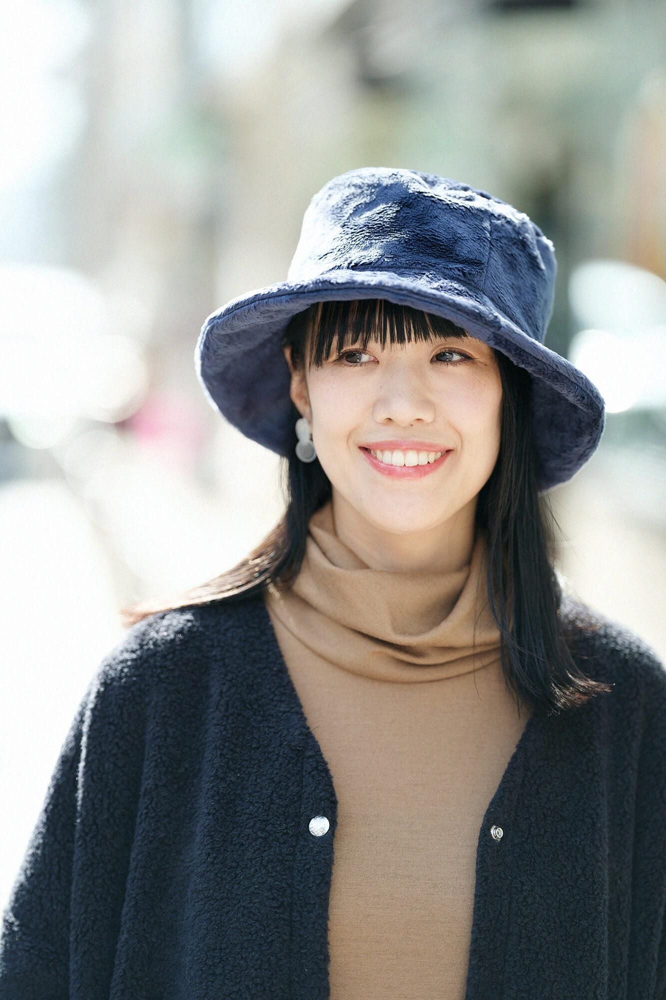 ボアハット／濃紺（のうこん）×SO-SU-U昆（こん）