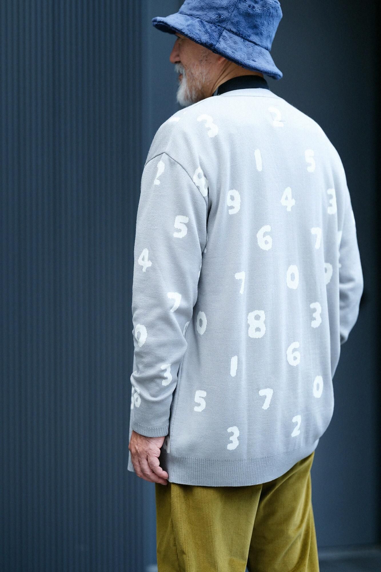 슈퍼 140의 자카드 가디건／SO-SU-U 쥐 (Snezu)