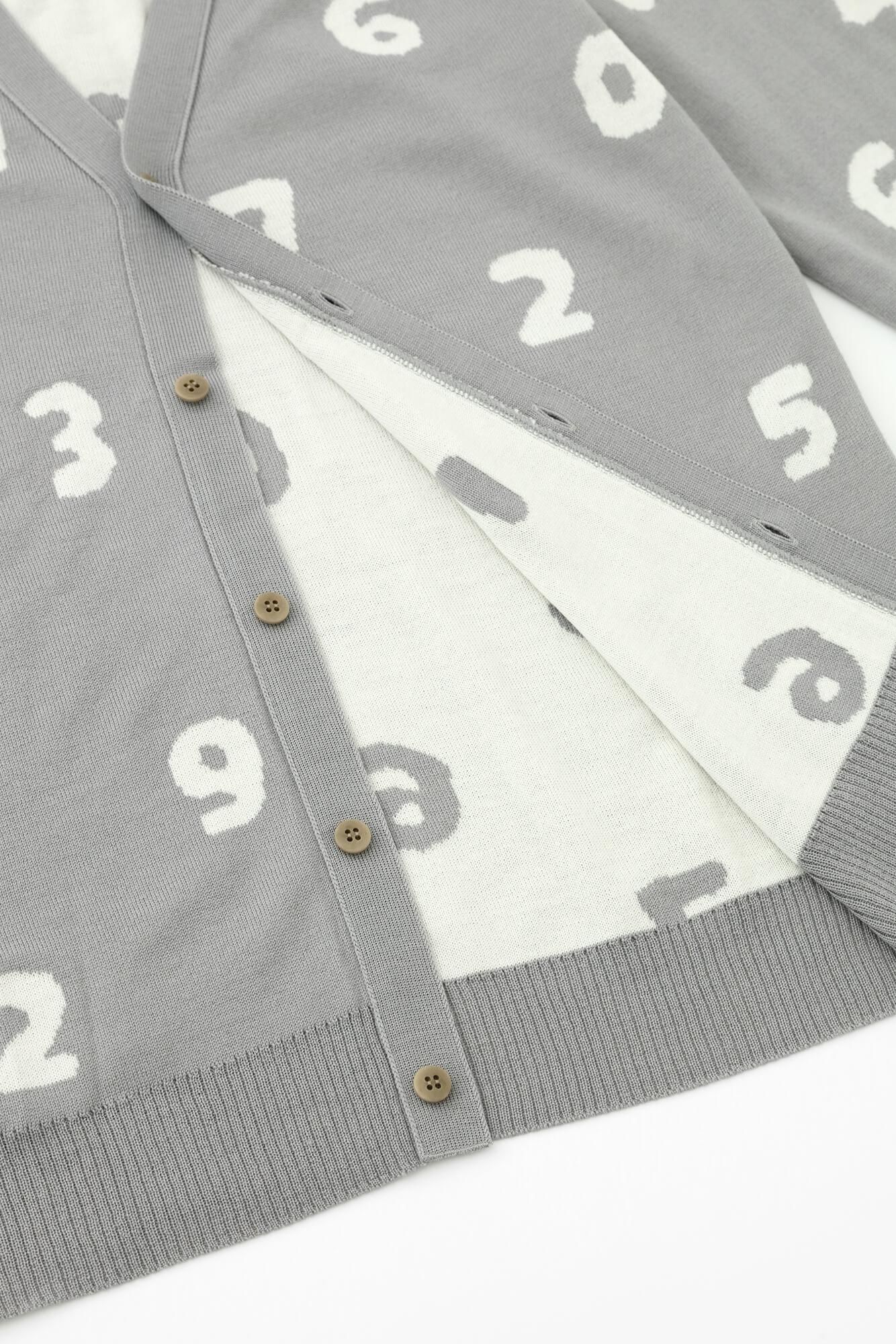 슈퍼 140의 자카드 가디건／SO-SU-U 쥐 (Snezu)