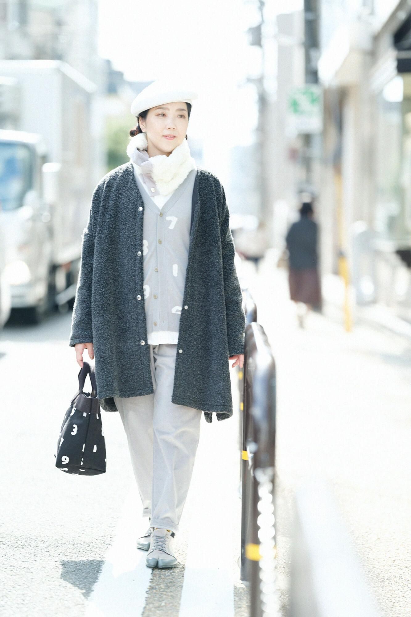 슈퍼 140의 자카드 가디건／SO-SU-U 쥐 (Snezu)