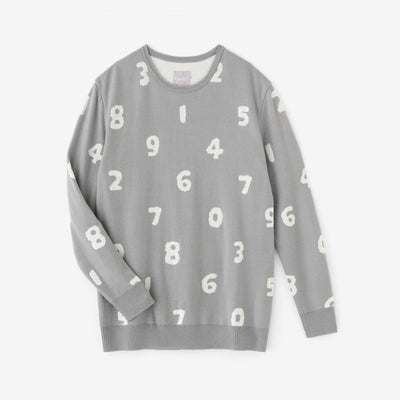 Super 140의 Jacquard Crew Neck Knit/SO-SU-U 쥐 (Snezu)