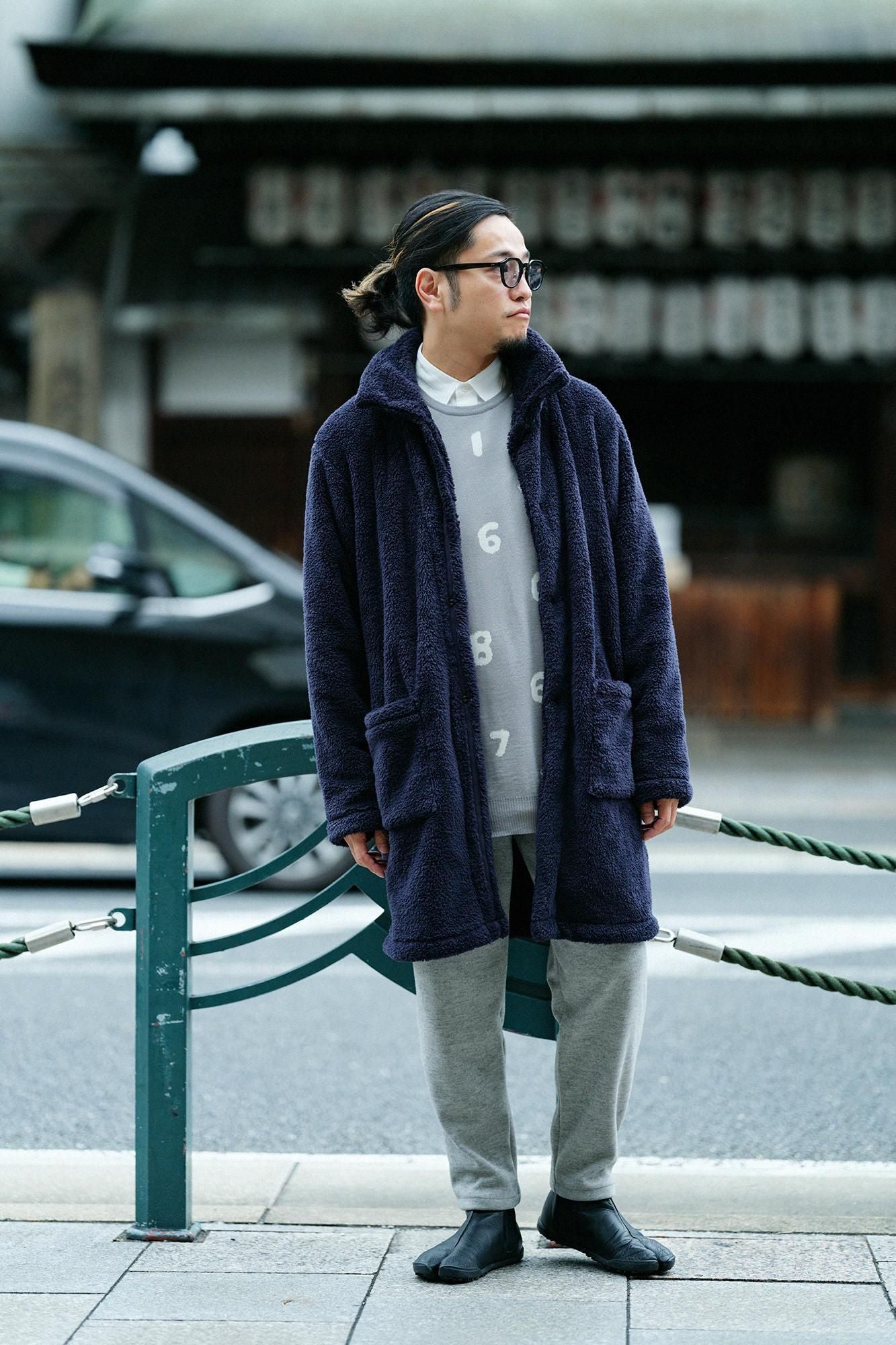 Super 140의 Jacquard Crew Neck Knit/SO-SU-U 쥐 (Snezu)