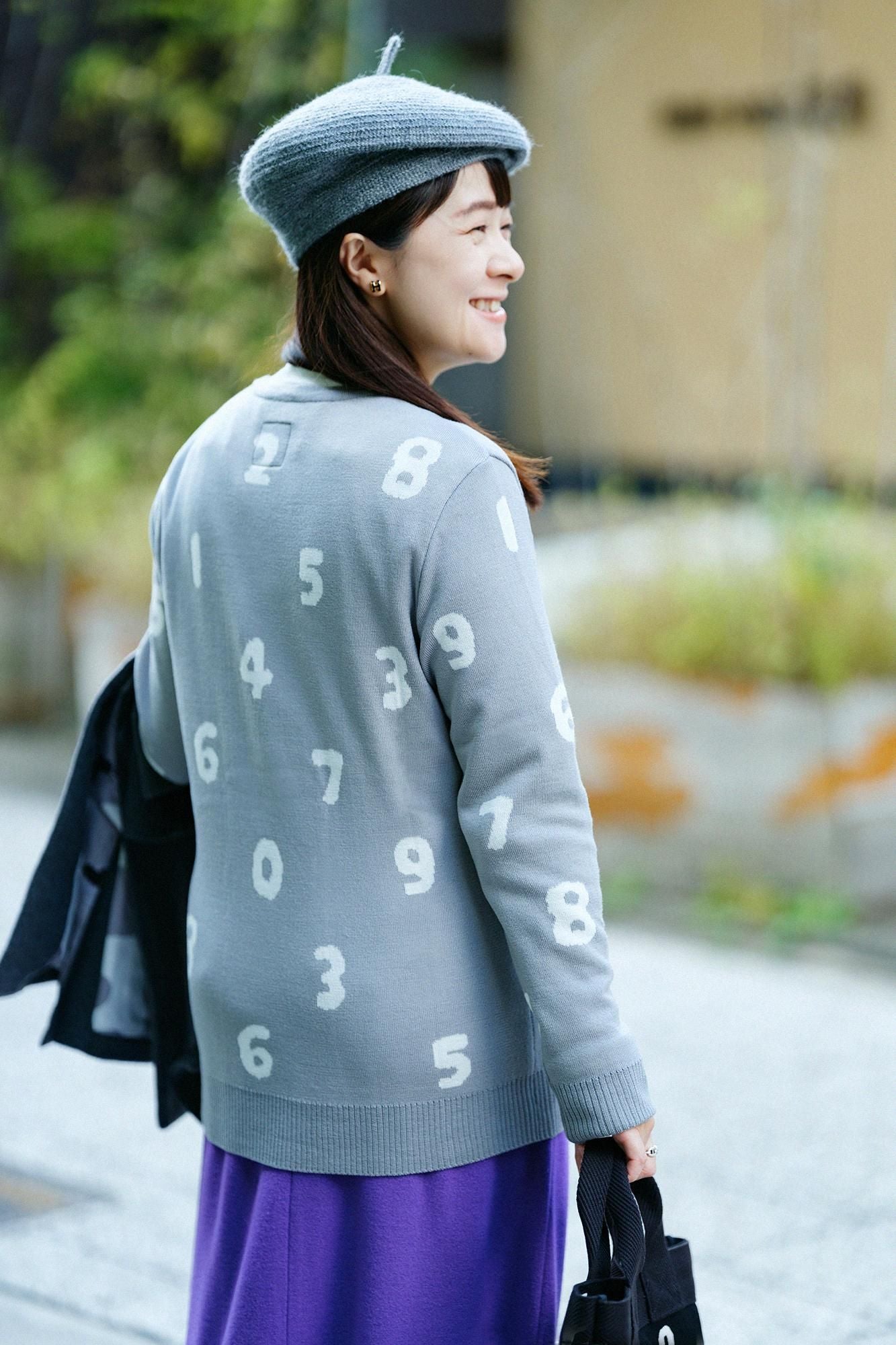 Super 140의 Jacquard Crew Neck Knit/SO-SU-U 쥐 (Snezu)