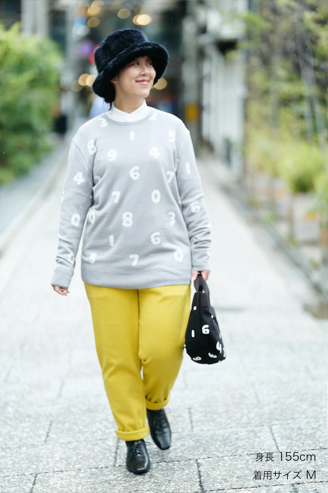 Super 140의 Jacquard Crew Neck Knit/SO-SU-U 쥐 (Snezu)