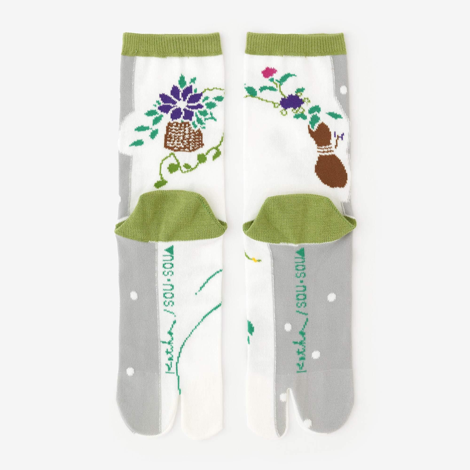 Tabi Socks (Mid-calf)／Chabana【Men・Women】