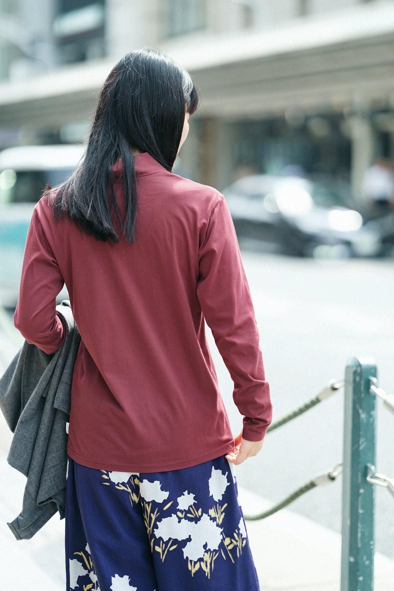 Corcoran Seba Fubi Kimono Collar Shirt Nukiemon / Copper Red