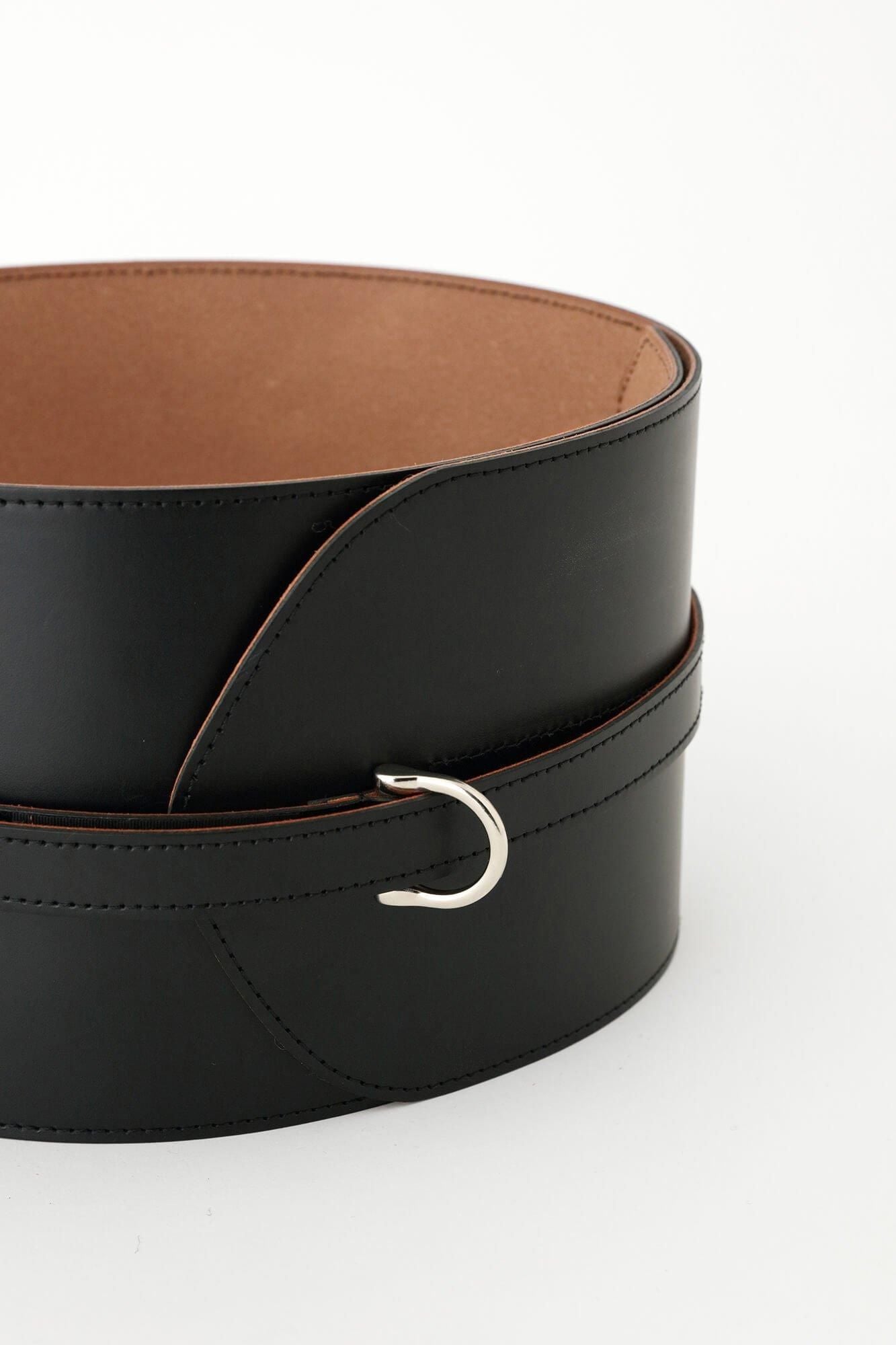 Leather Obi Belt / Black 2