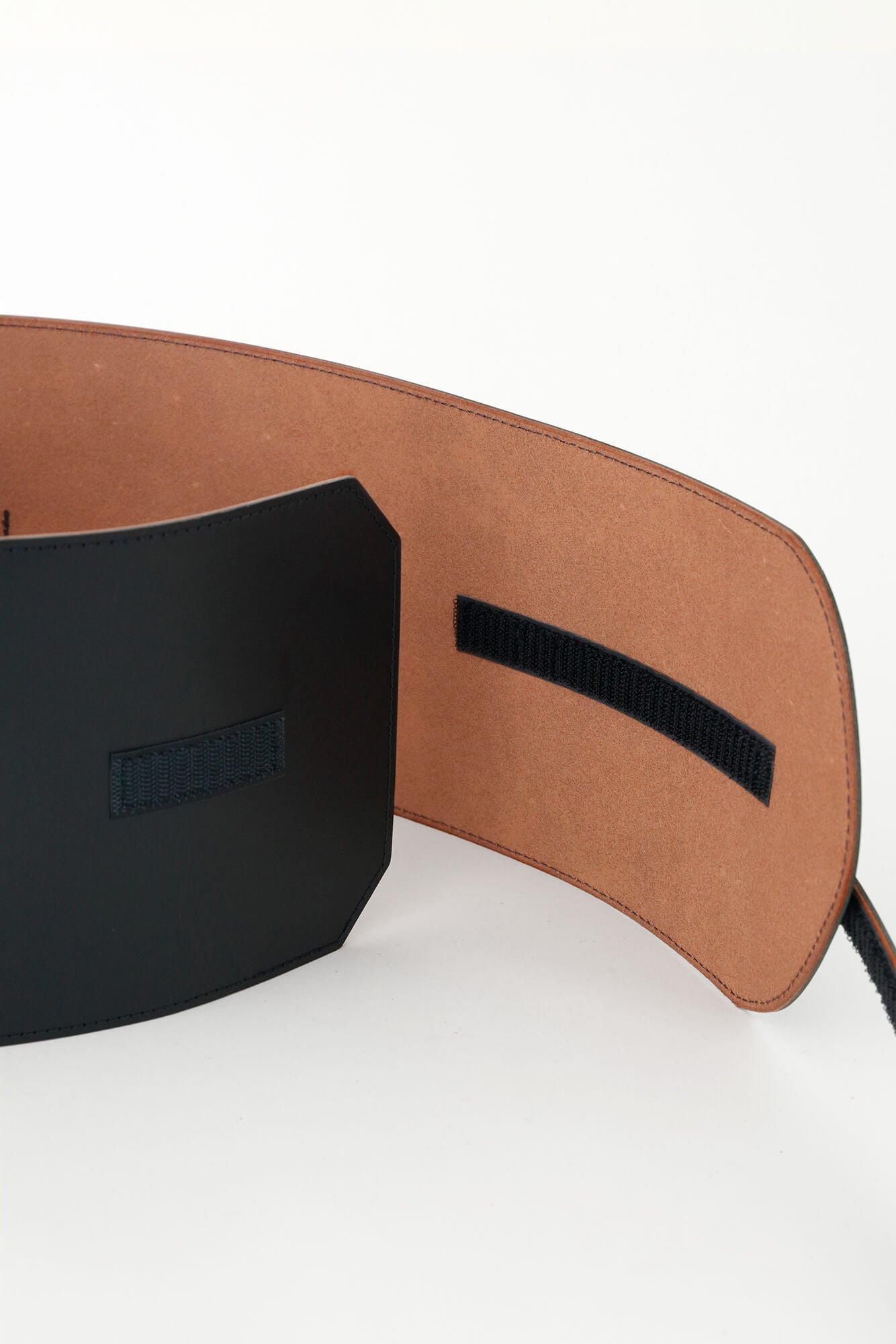 Leather Obi Belt / Dark Navy