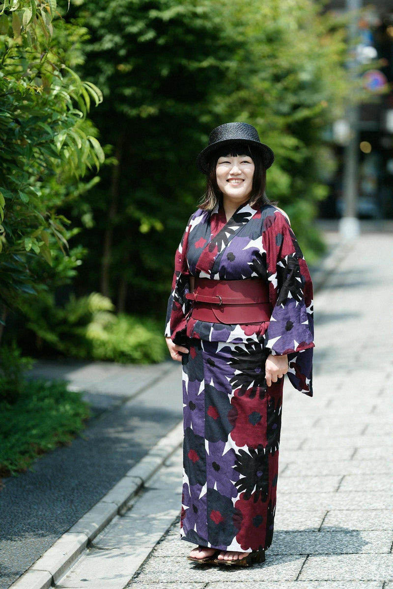 Leather Obi Belt FestiveMina