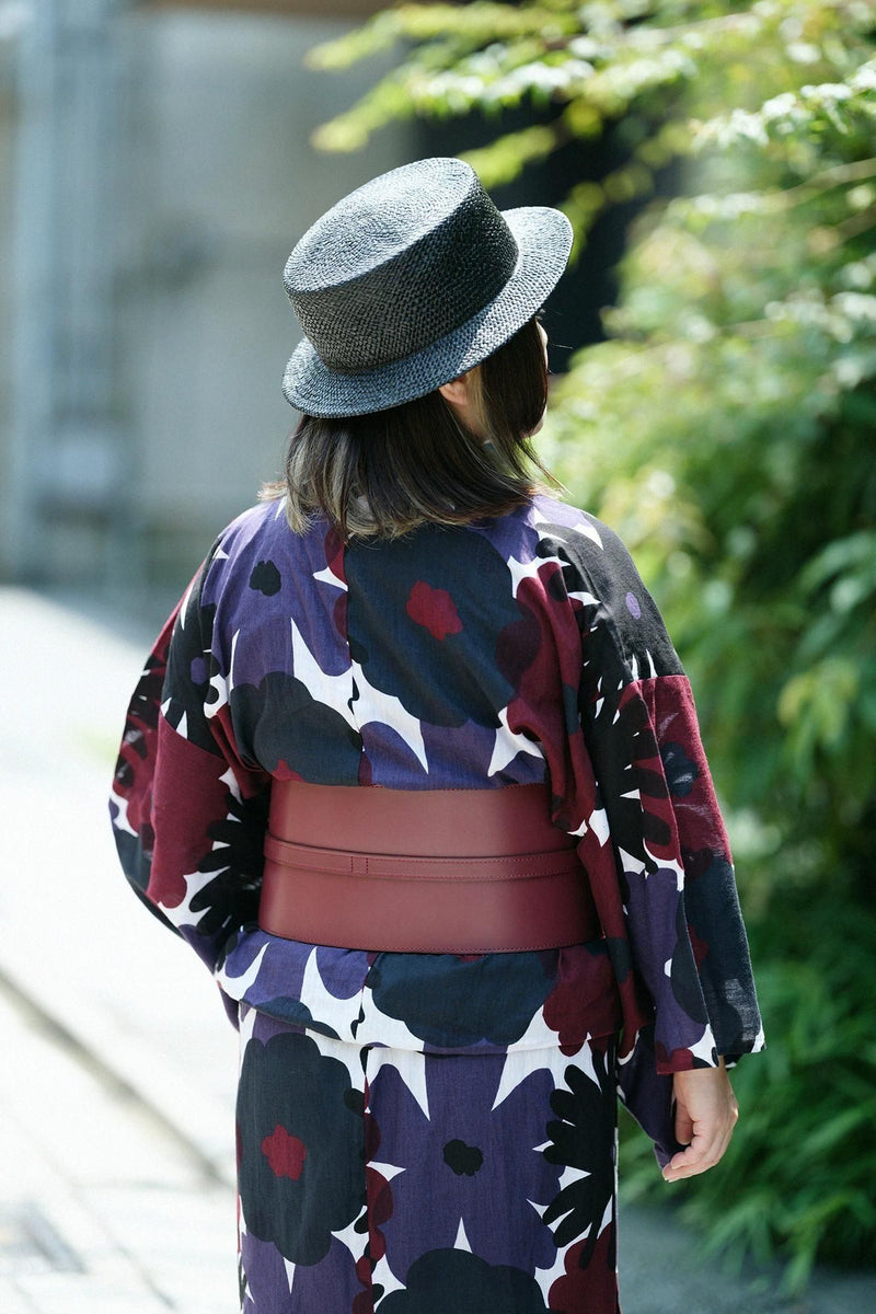 Leather Obi Belt FestiveMina