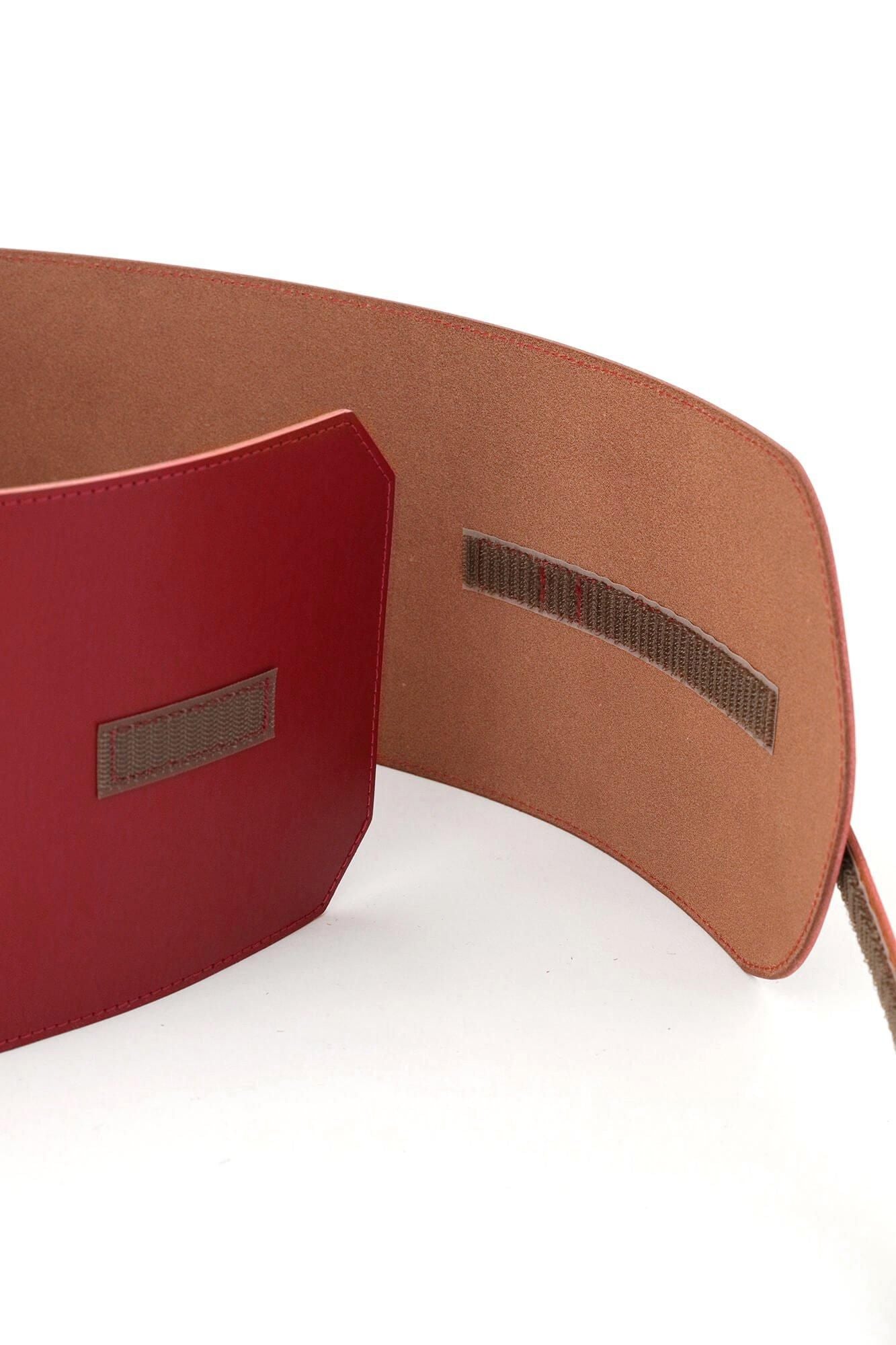 革帯 おみな 長尺／深緋（こきひ）