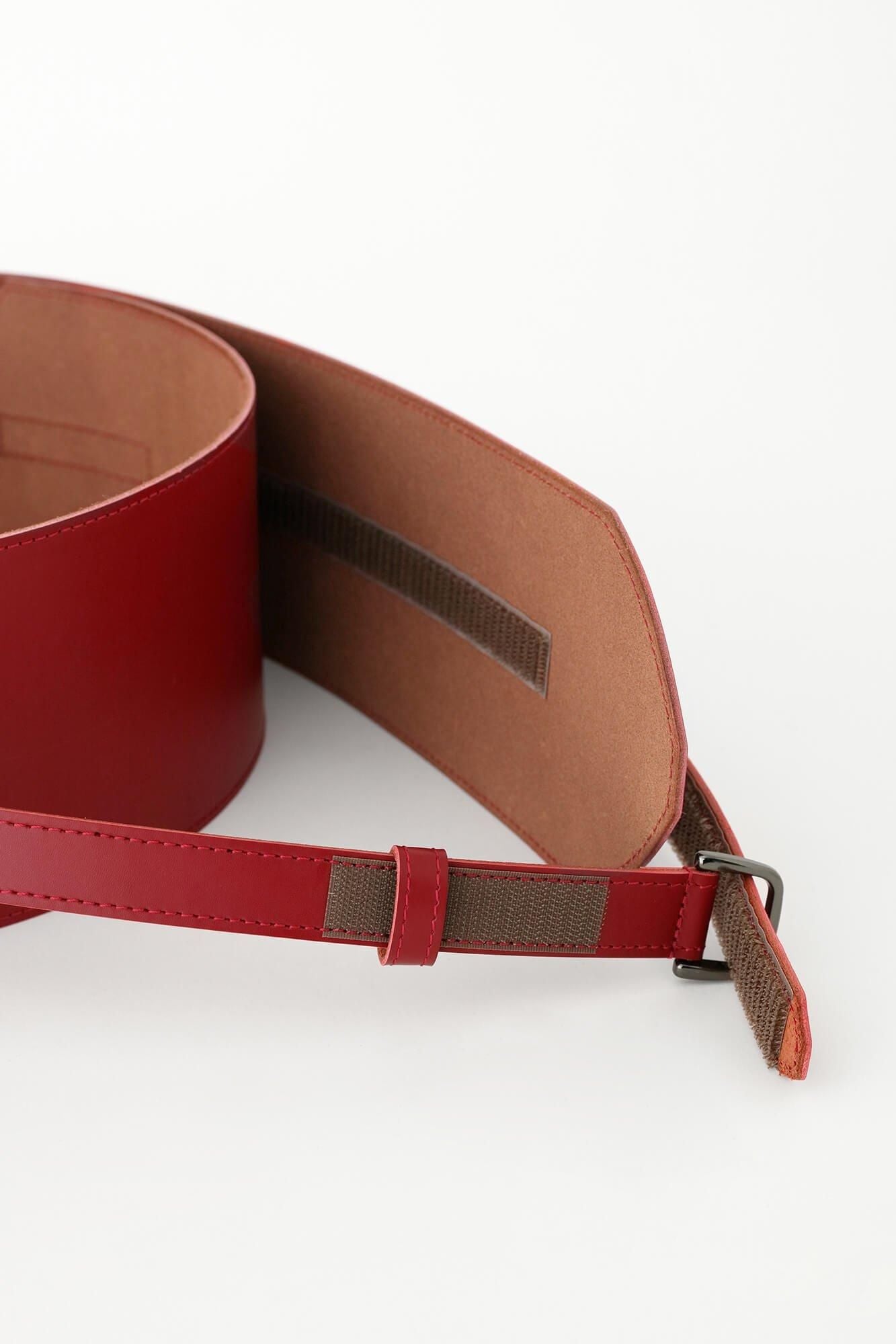 【完売】sousou 革帯(かくたい) 臙脂(えんじ)色　Fサイズ 完売】sousou 革帯(かくたい) 臙脂(えんじ)色 Fサイズ 完売