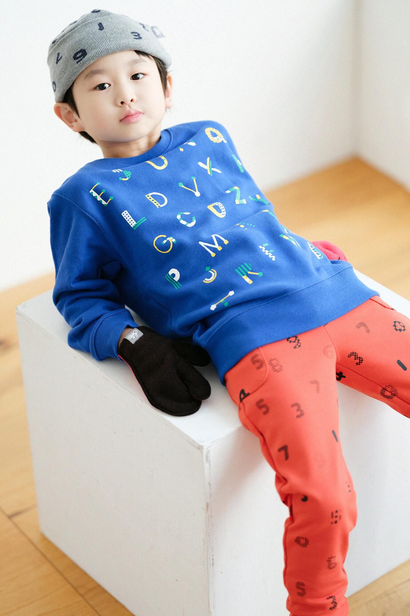 ●YO-U-MO-JI 三色衛衣／藍色