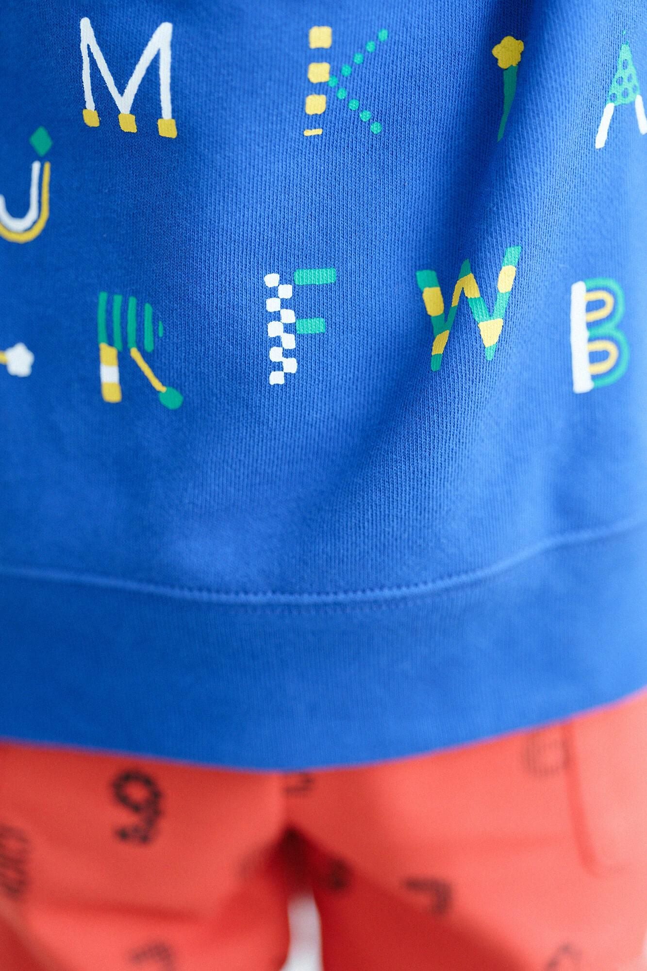 ●YO-U-MO-JI 三色衛衣／藍色