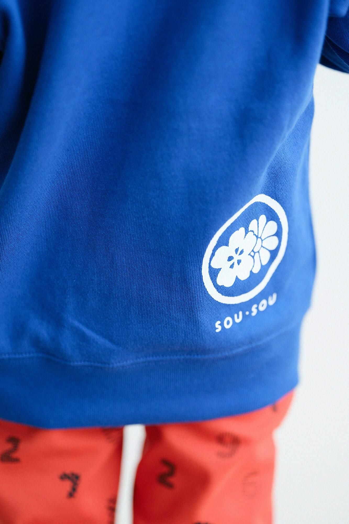 ●YO-U-MO-JI 三色衛衣／藍色