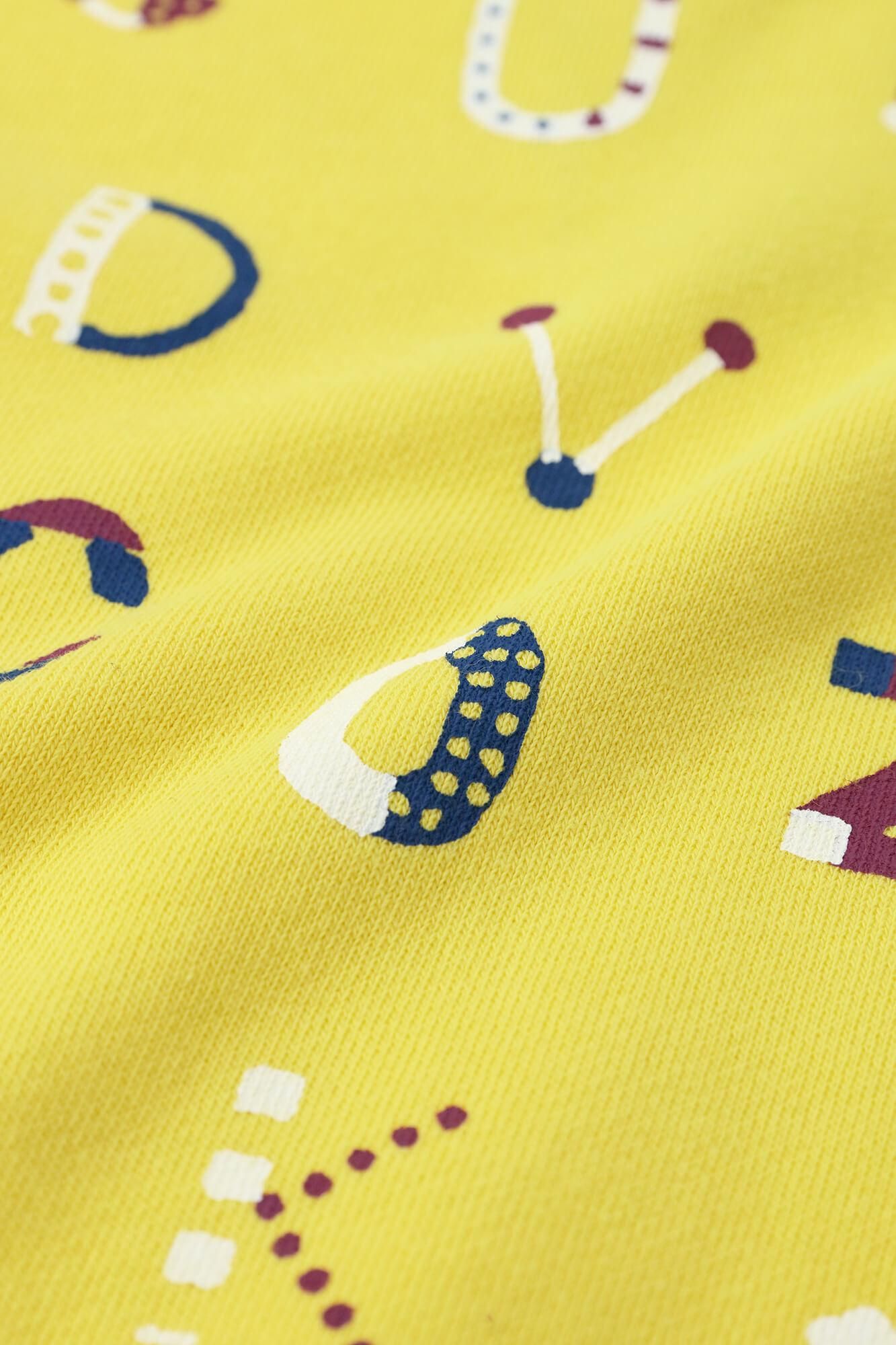  ●YO-U-MO-JI 三色衛衣／黃色