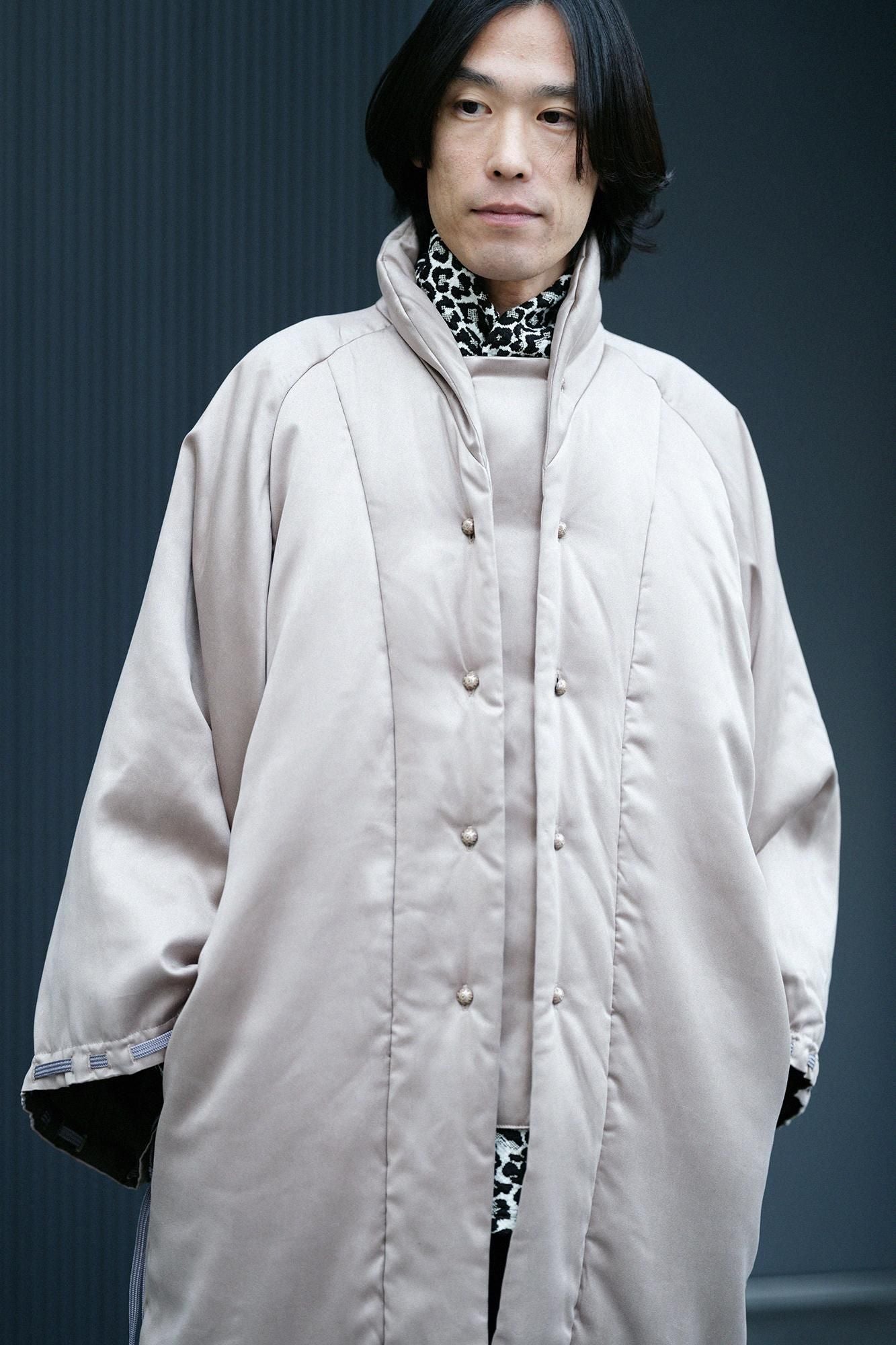 SOU・SOU ソウソウ　フェイクヌバック　長陣羽織　ベストジレ日本製 フェイクヌバック 長陣羽織（ながじんばおり） 中綿袷（なかわた