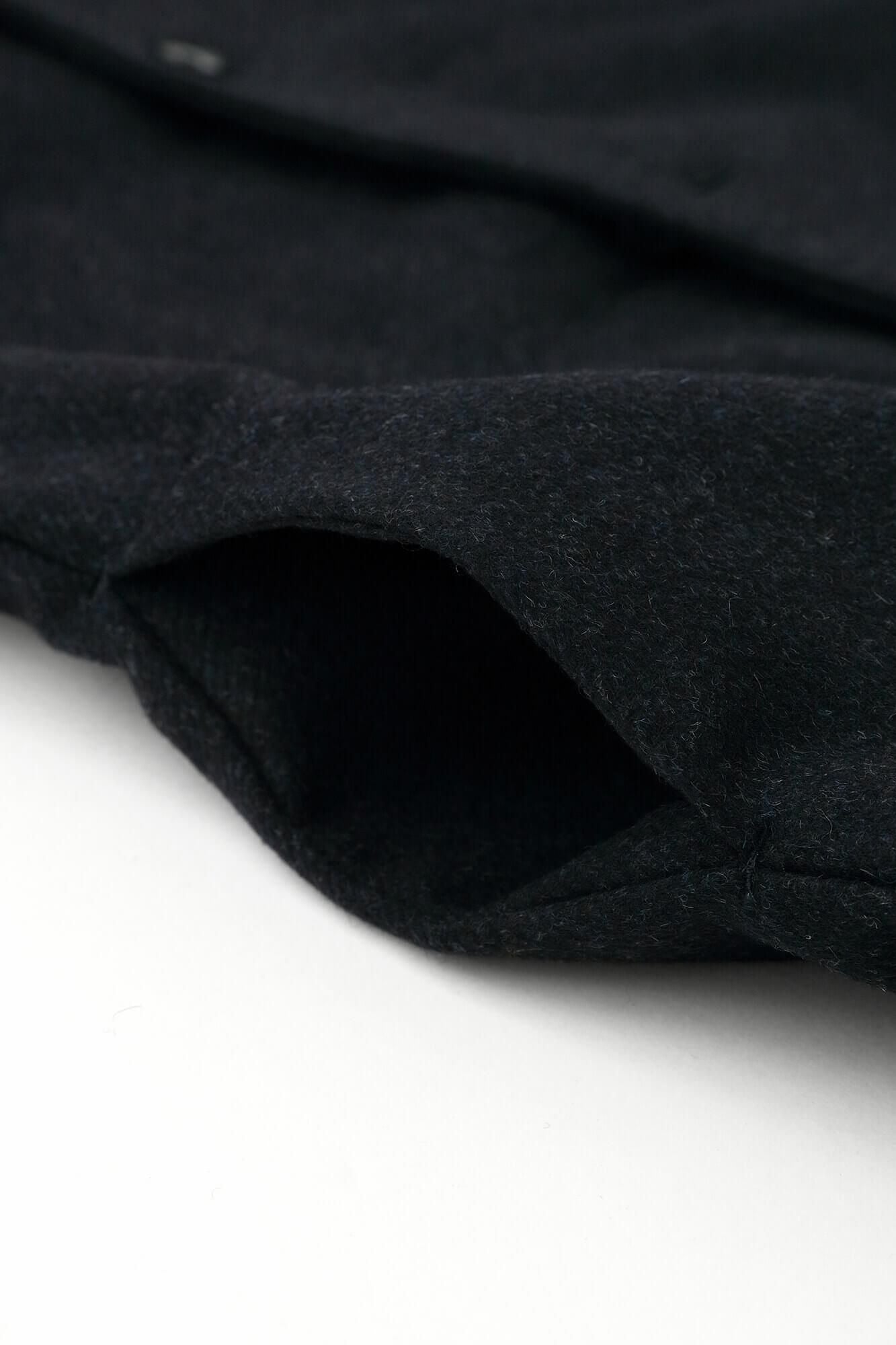 SOU・SOU 黒紺 ロングコート net限定20%OFF】カシミヤ混 梳毛（そもう） スタンドカラー