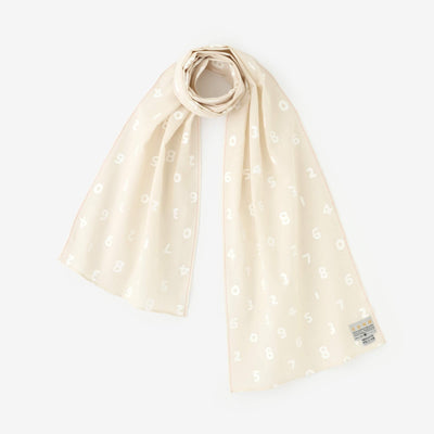 伊勢木棉圍巾/ SO-SU-U十數本白×白色2