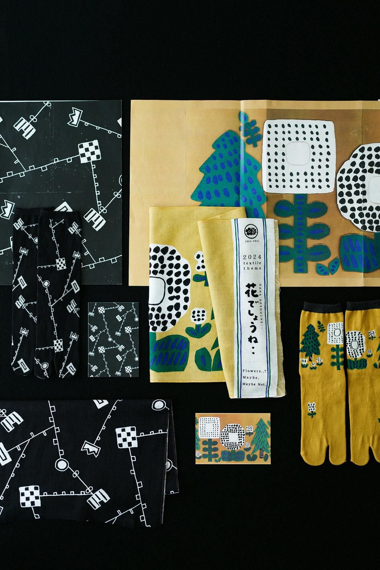 伊勢木綿 textile手ぬぐい／おとぎばなし