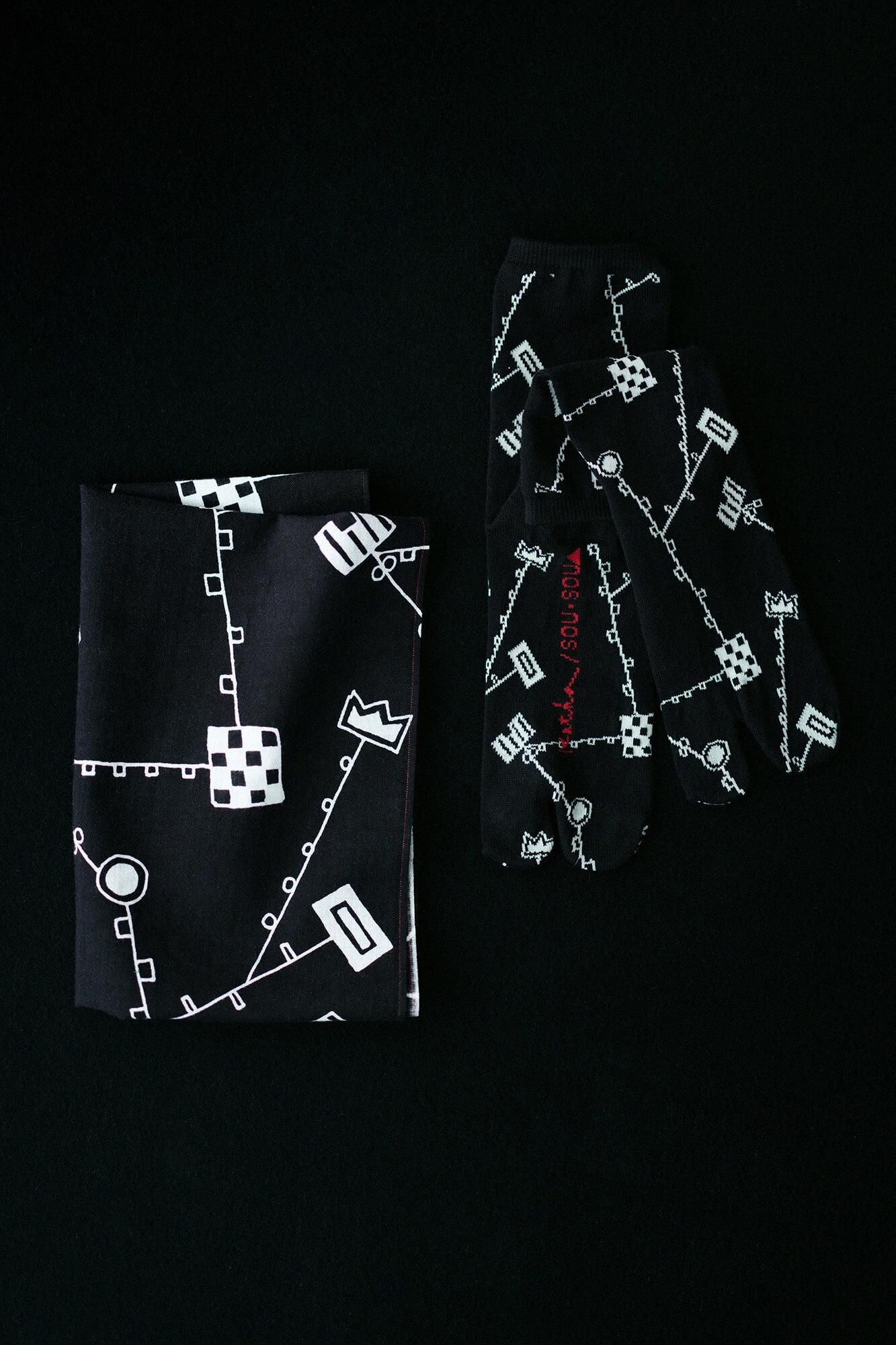 ISE Cotton Textile Tenugui / Kara Grass Play