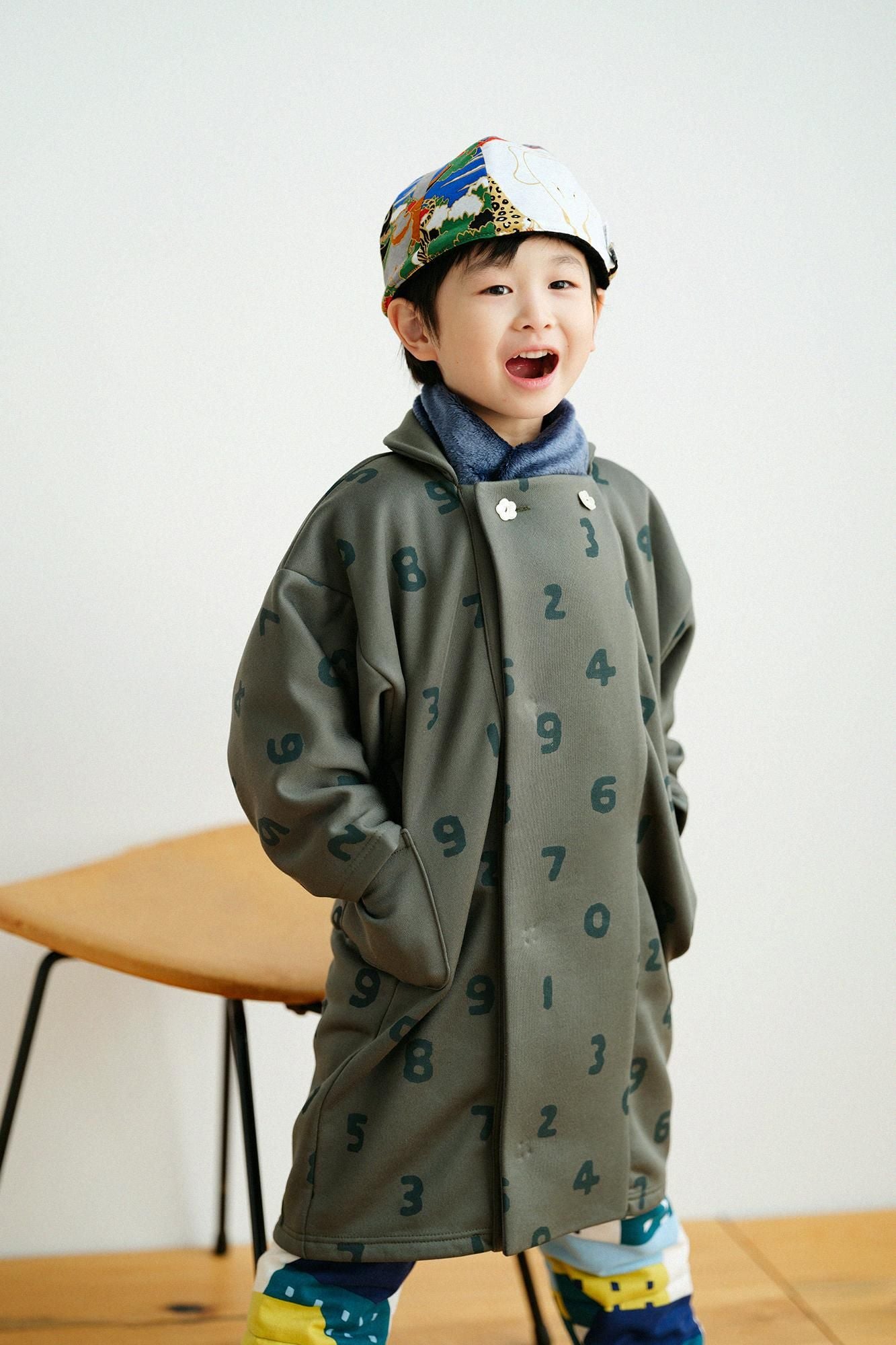 ●ArakiAlready Square Neck Naginata Sleeve Coat／SO-SU-U Green