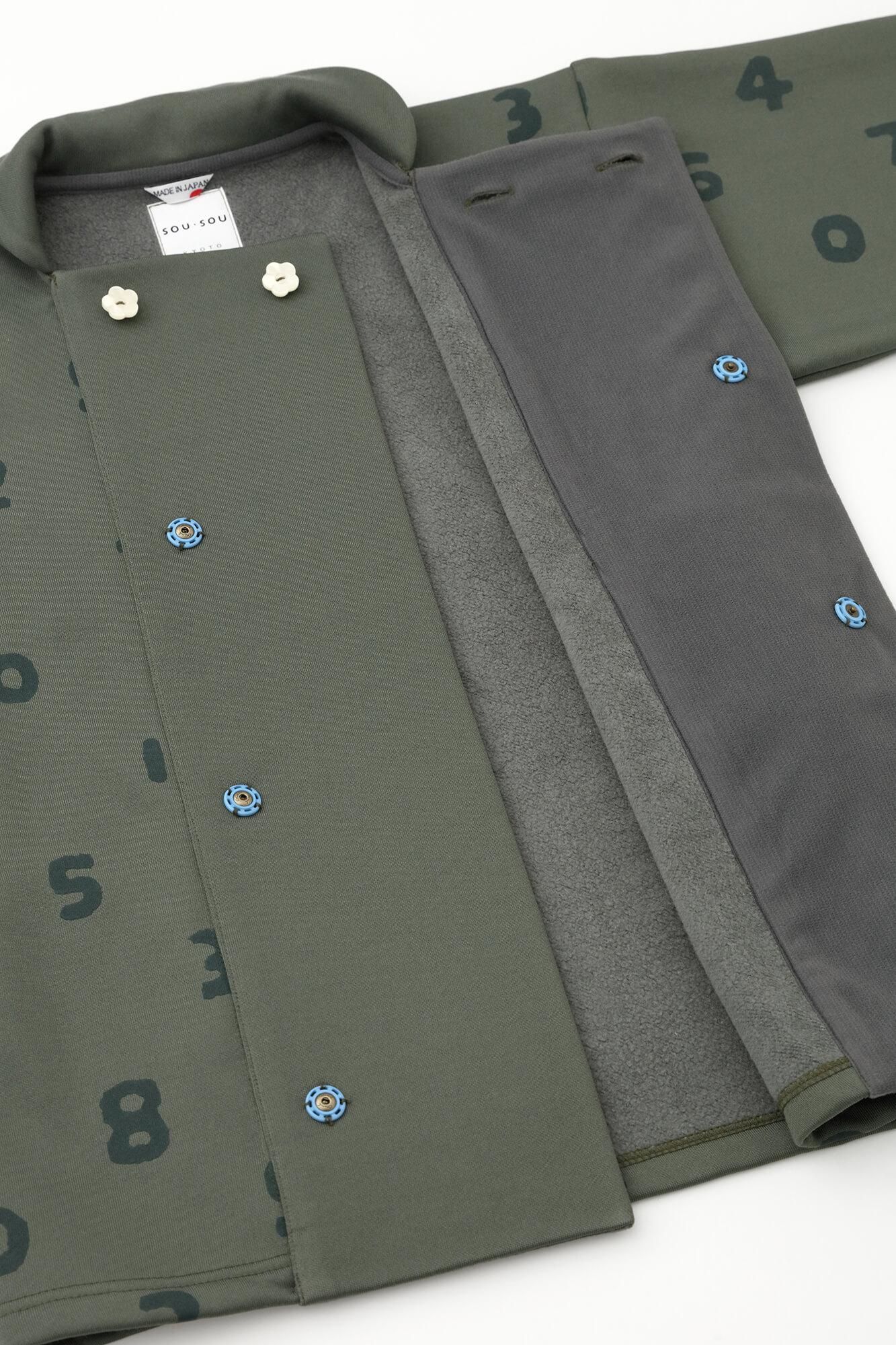 ●ArakiAlready Square Neck Naginata Sleeve Coat／SO-SU-U Green