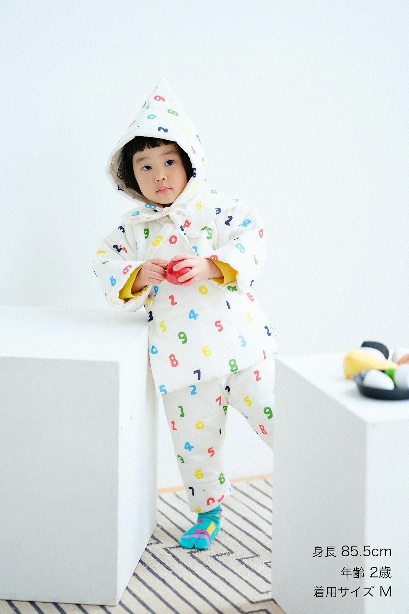 伊勢木棉夾棉 兒童作務衣 上● ／SO-SU-U十數 五色