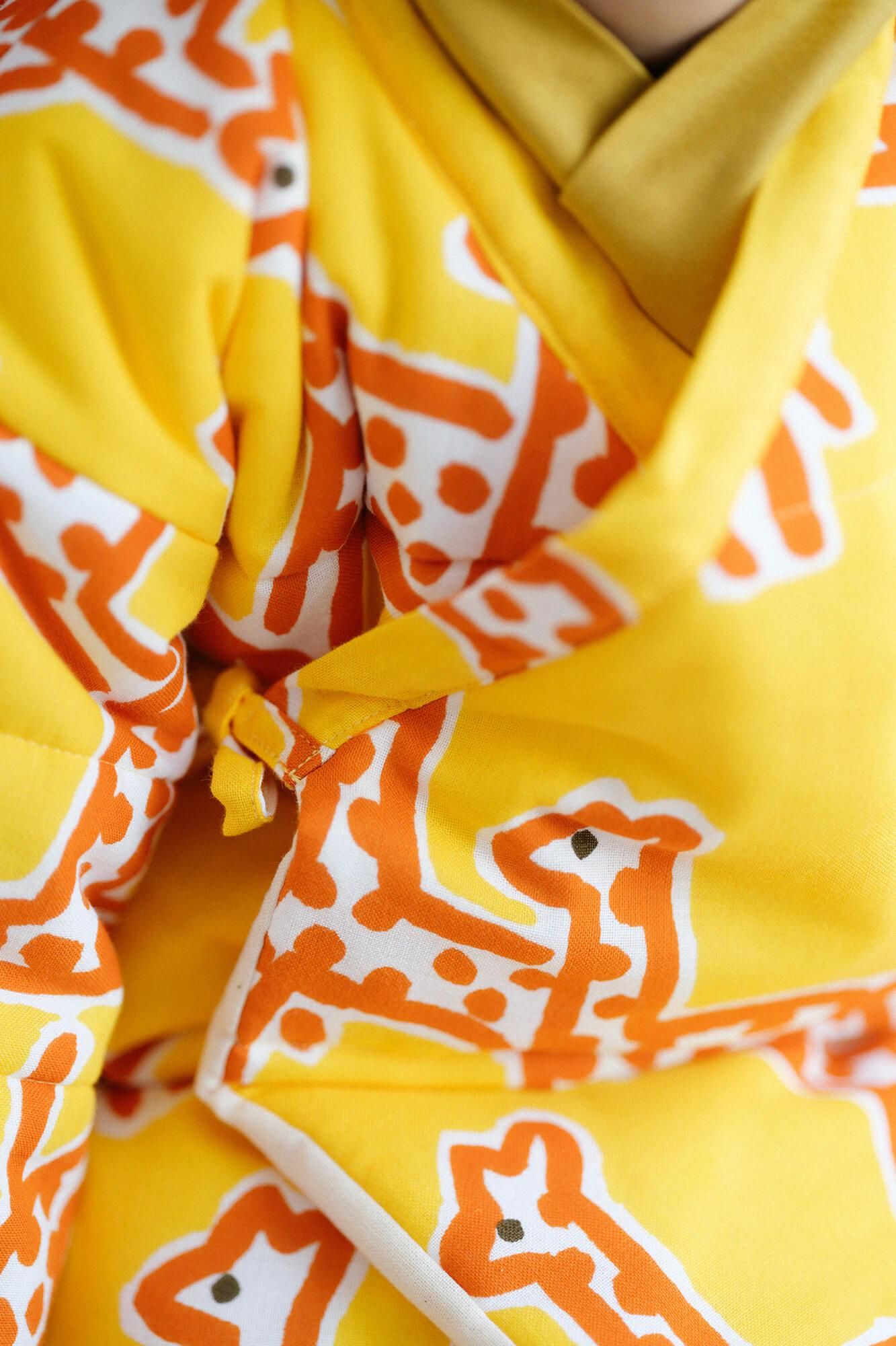 ●带有棉花，儿童Samue，Top/Kirin的YEMOMOMEN