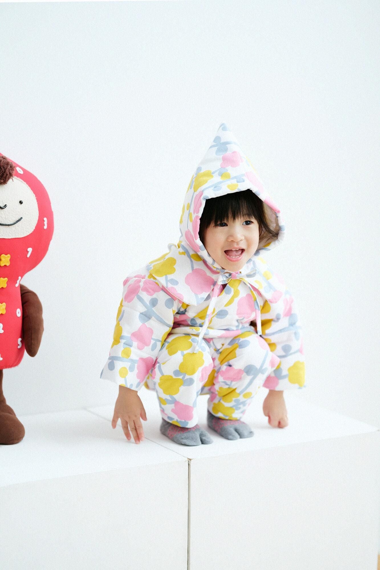 ●Isemomen Cotton Padded Samue Pants for Kids / Plum Blossoms Spring Time