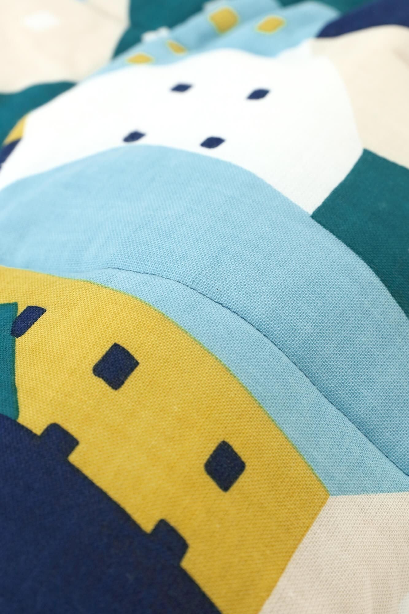 ●伊勢木棉 夾棉 兒童作務衣 下／北之國 月明