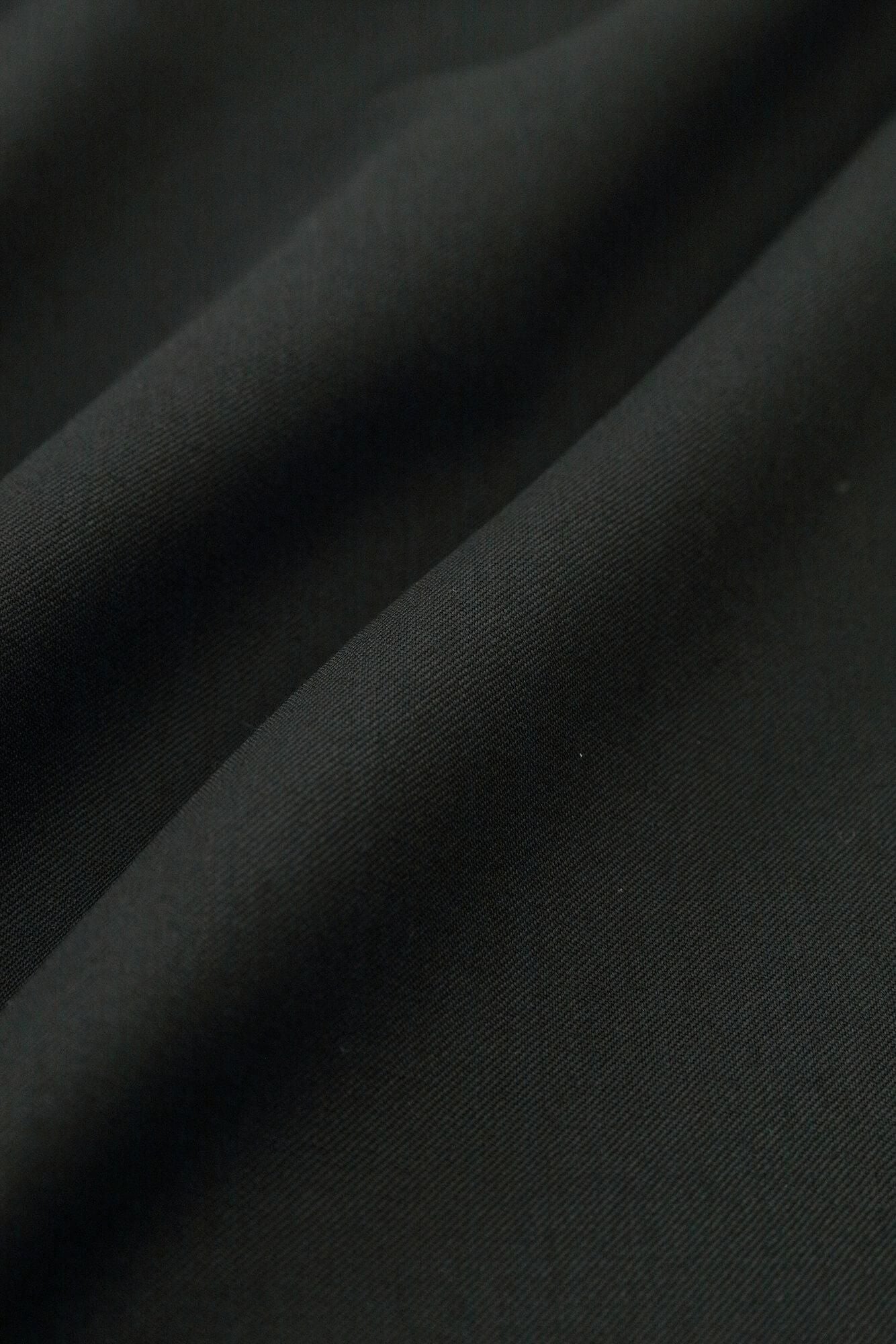 42雙線梳毛和服形洋裝長版/黑色