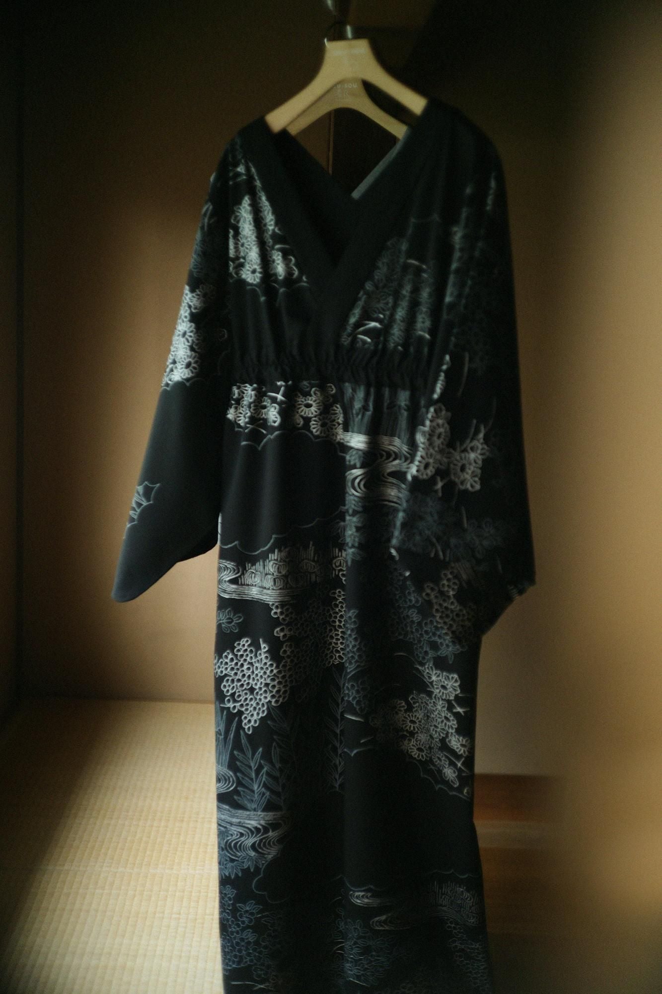 42双 梳毛（そもう） みたて衣（みたてころも） 長丈（ながたけ）／