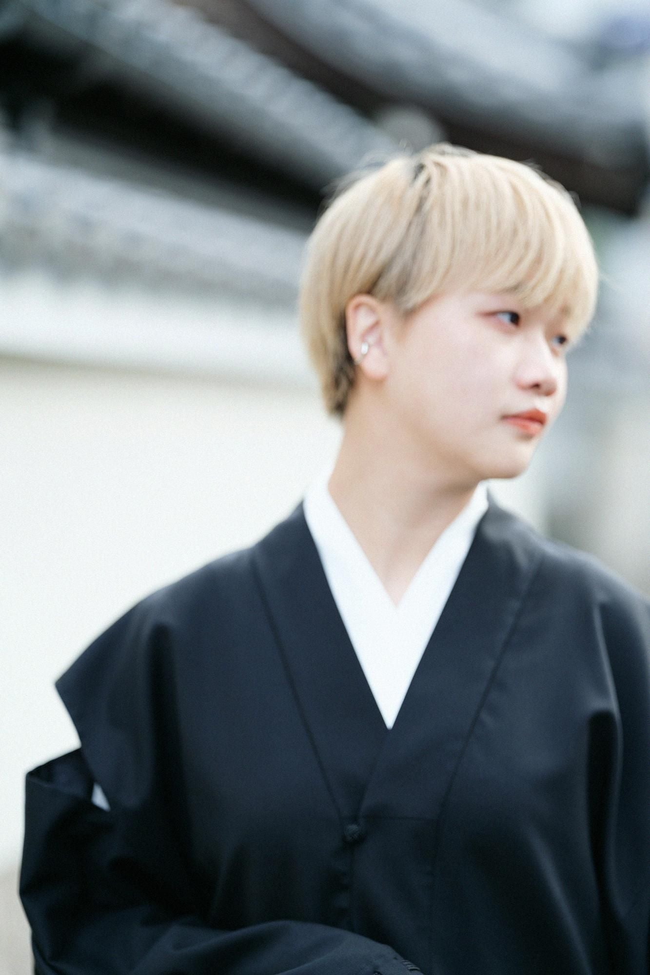 撥水綾織 宮中袖 間単／濡羽色 撥水綾織 宮中袖 間単／濡羽色 撥水綾織 宮中袖 間