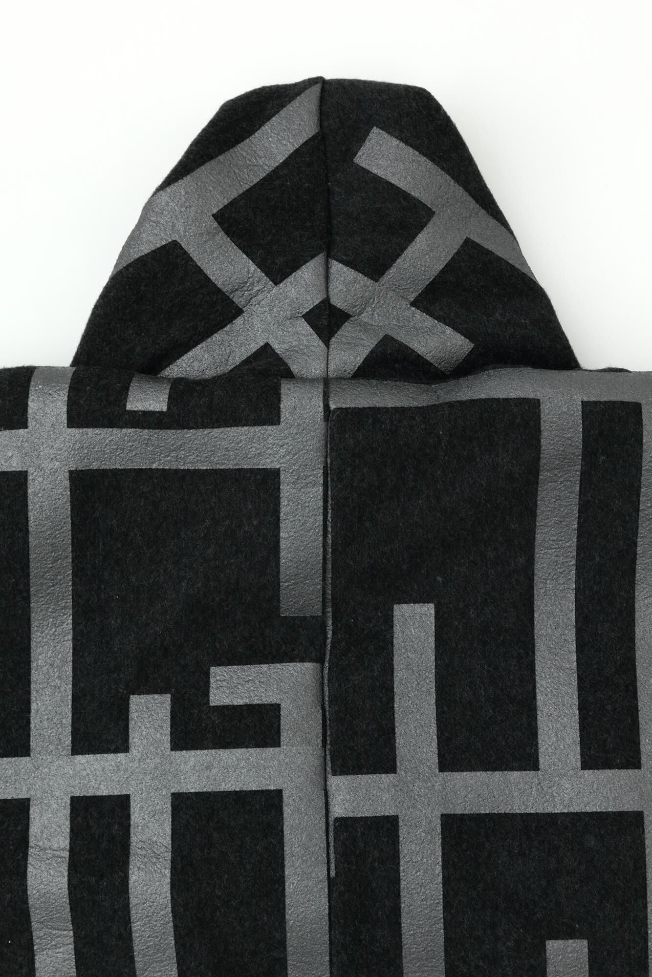 旋转（繁荣）连帽外布）（awase） /条纹（SAN）深色墨水（Kozumi）