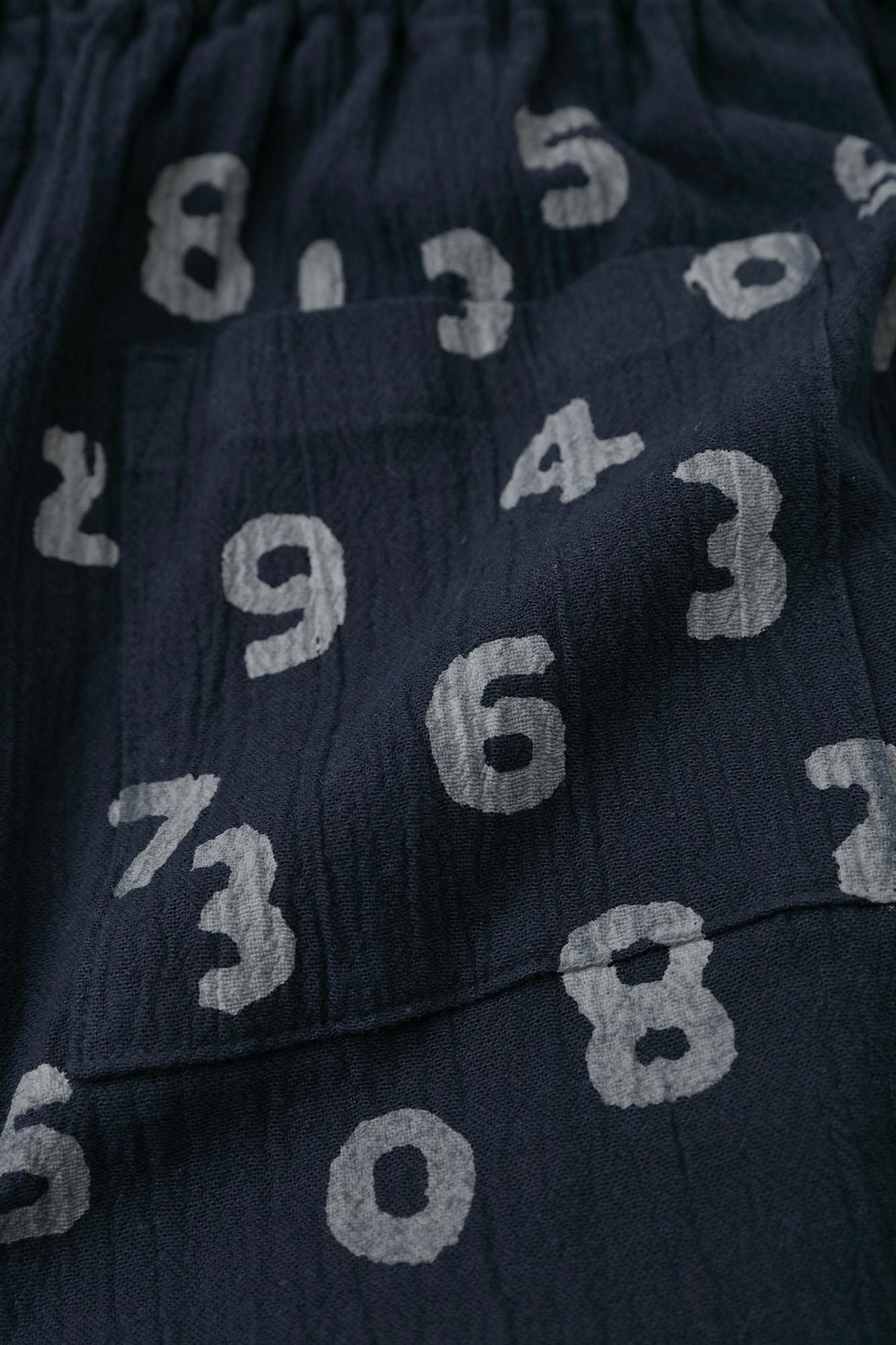 net限定】高島縮 20/10 ワイドパンツ2.0／留紺（とめこん）